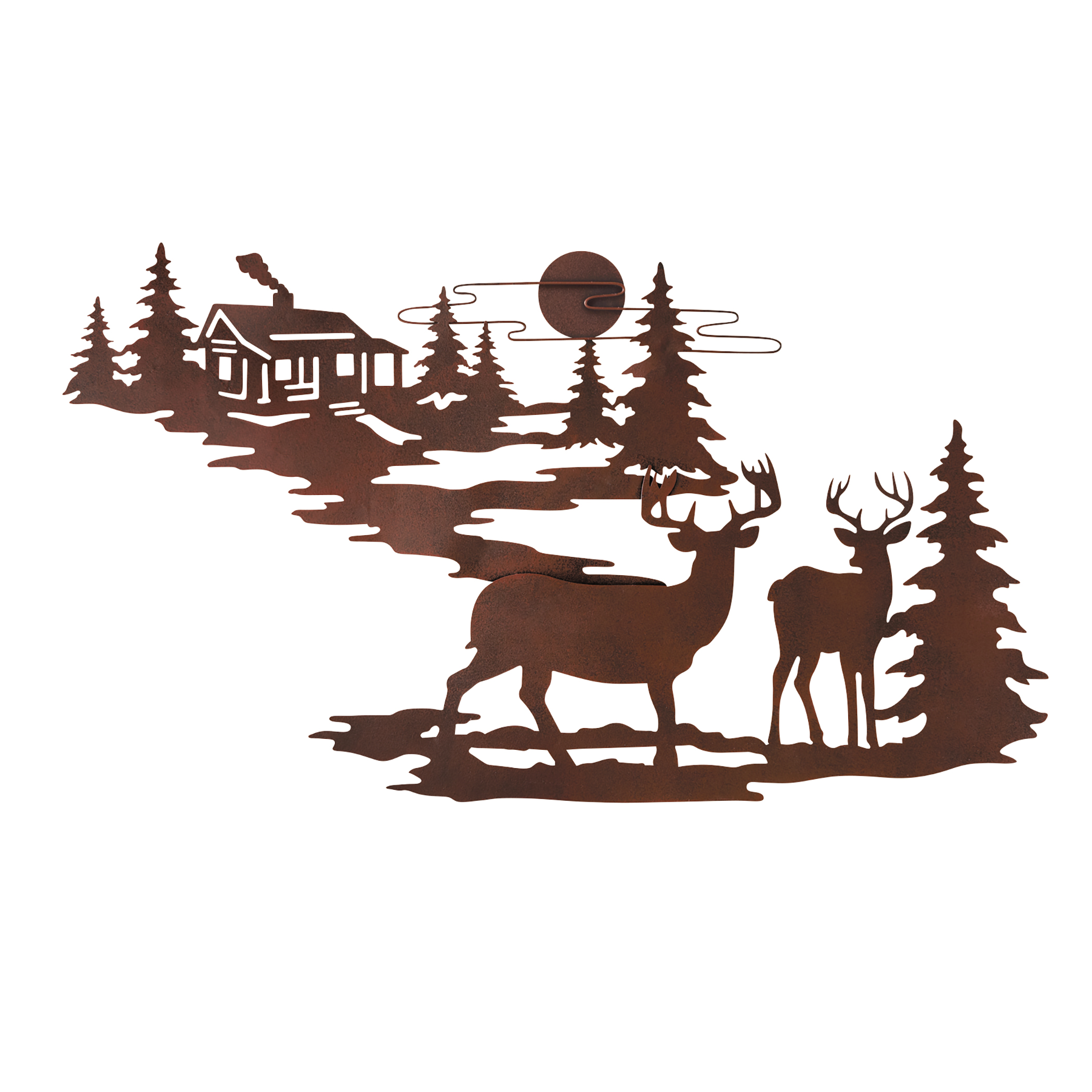 Unique Rustic Northwoods Metal Wall Art