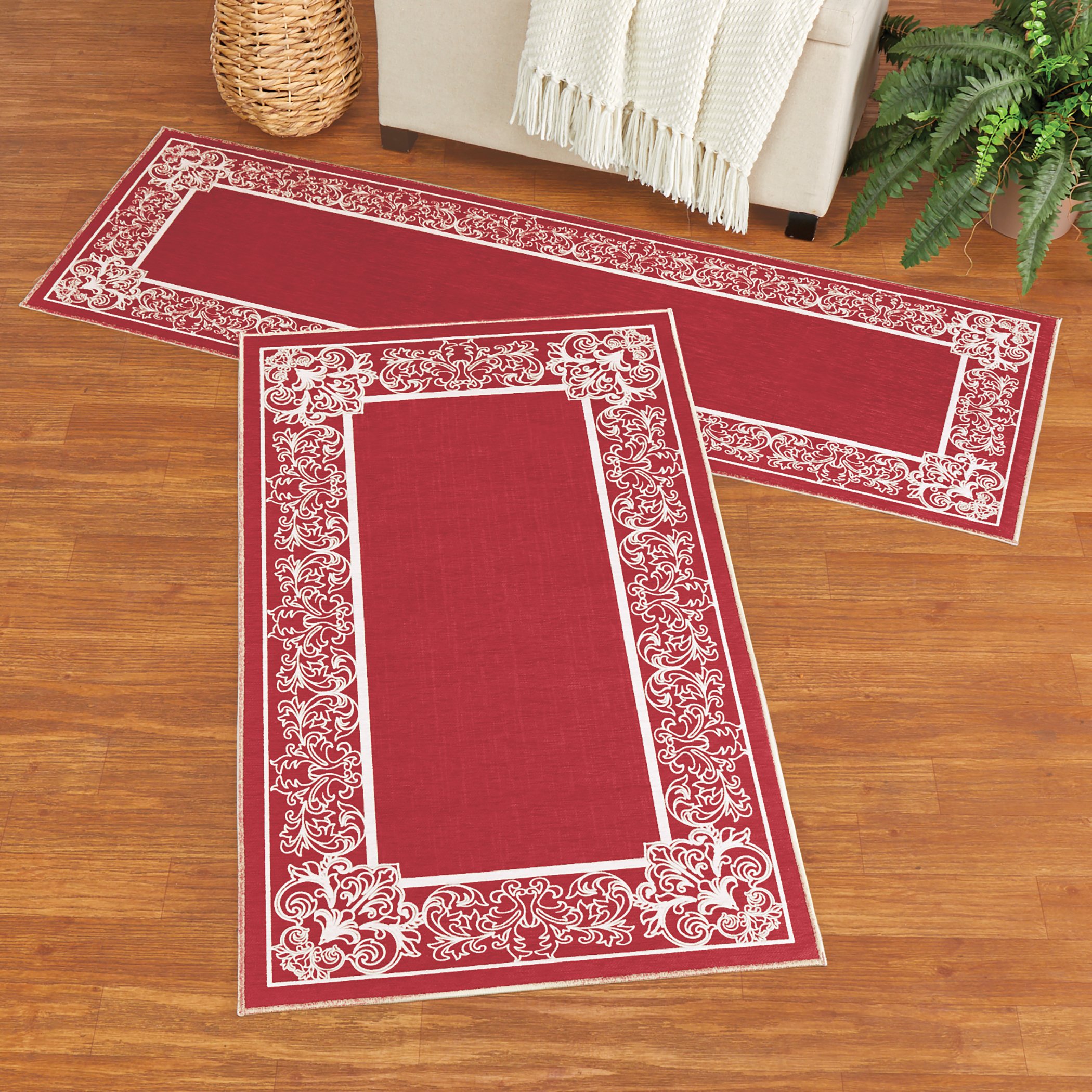 Elegante alfombra antideslizante con borde de desplazamiento - Imagen 8 de 12