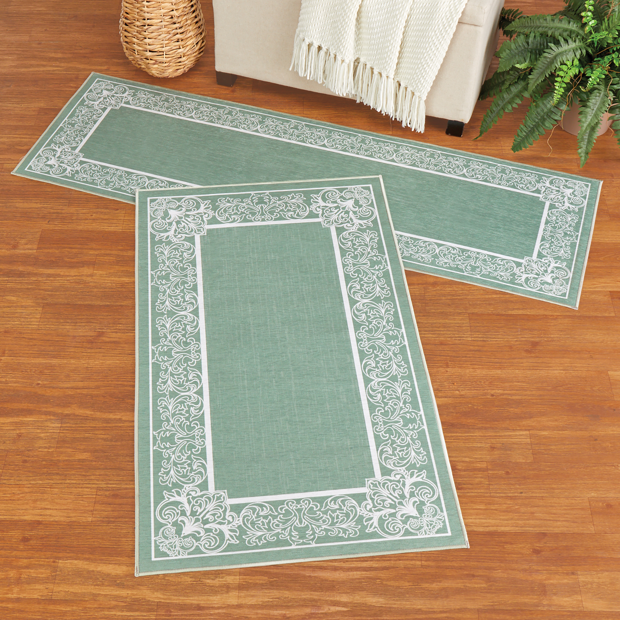 Elegante alfombra antideslizante con borde de desplazamiento - Imagen 12 de 12