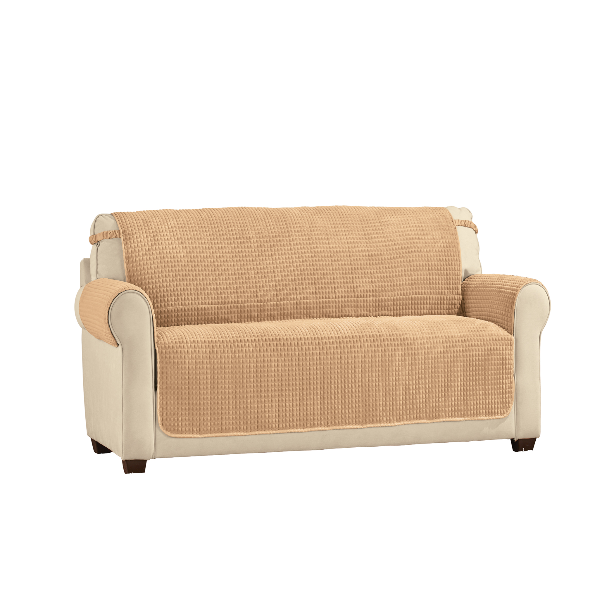 Time Square Quilted Furniture Protector Loveseat Camel