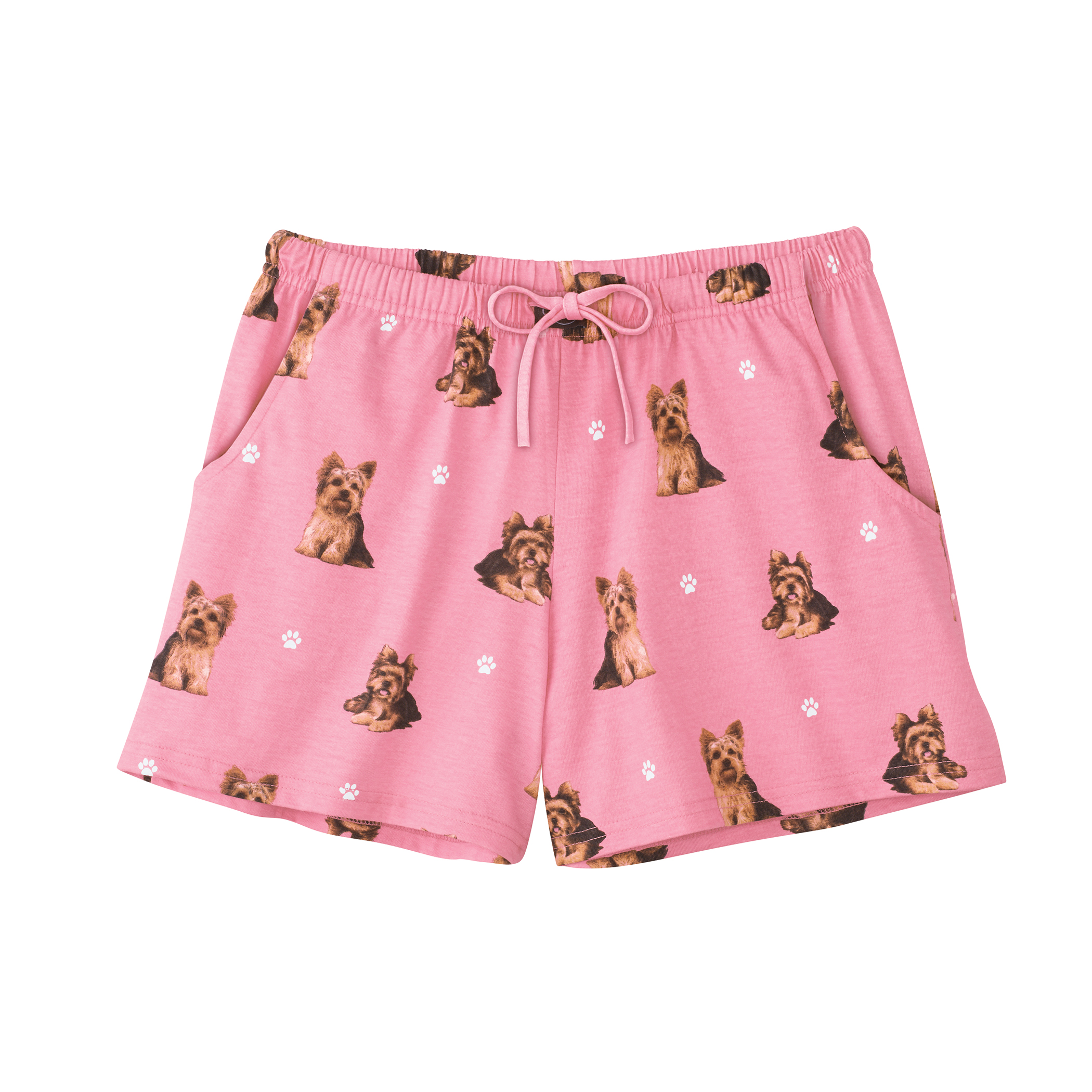 Dog Pajama Shorts with Pockets and Elasticized Waist - 第 6/6 張圖片