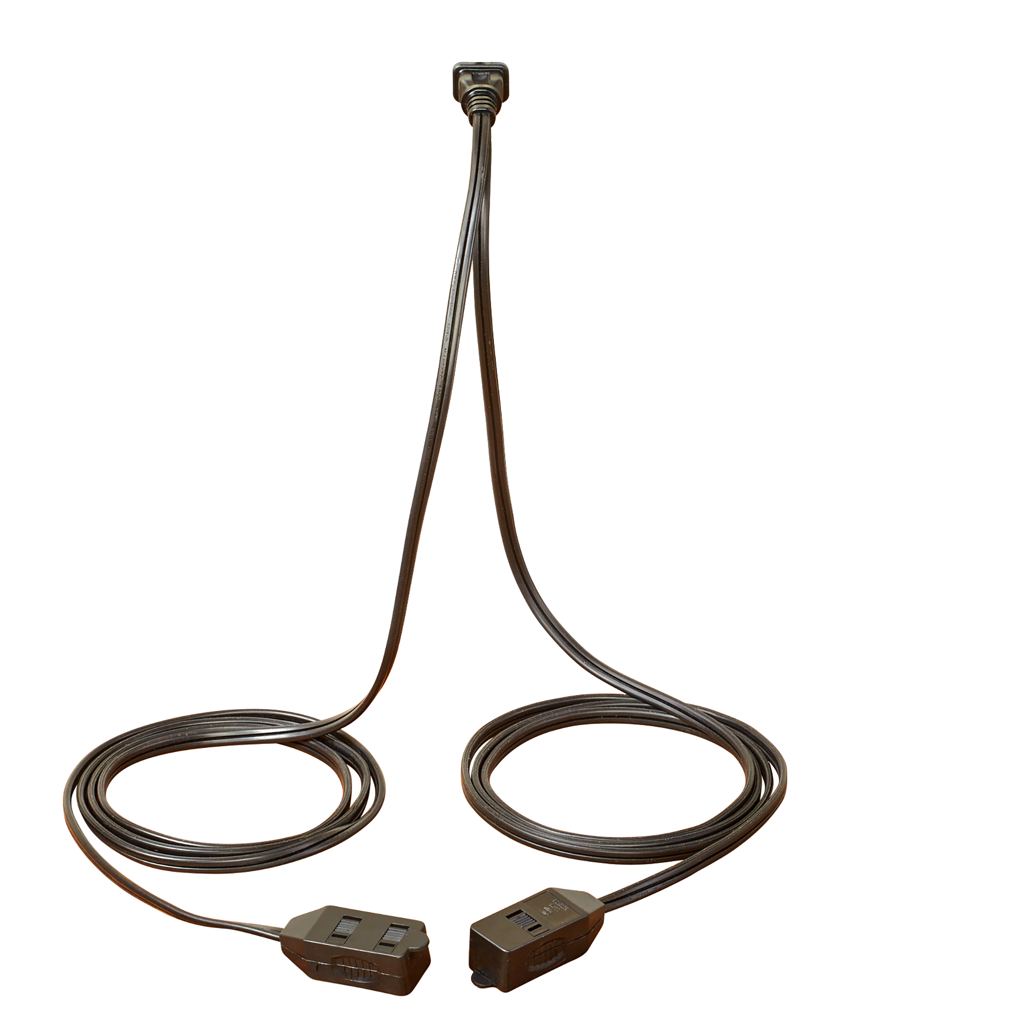 Dual-Head 6-Foot Extension Chord - 6 Outlets in Total