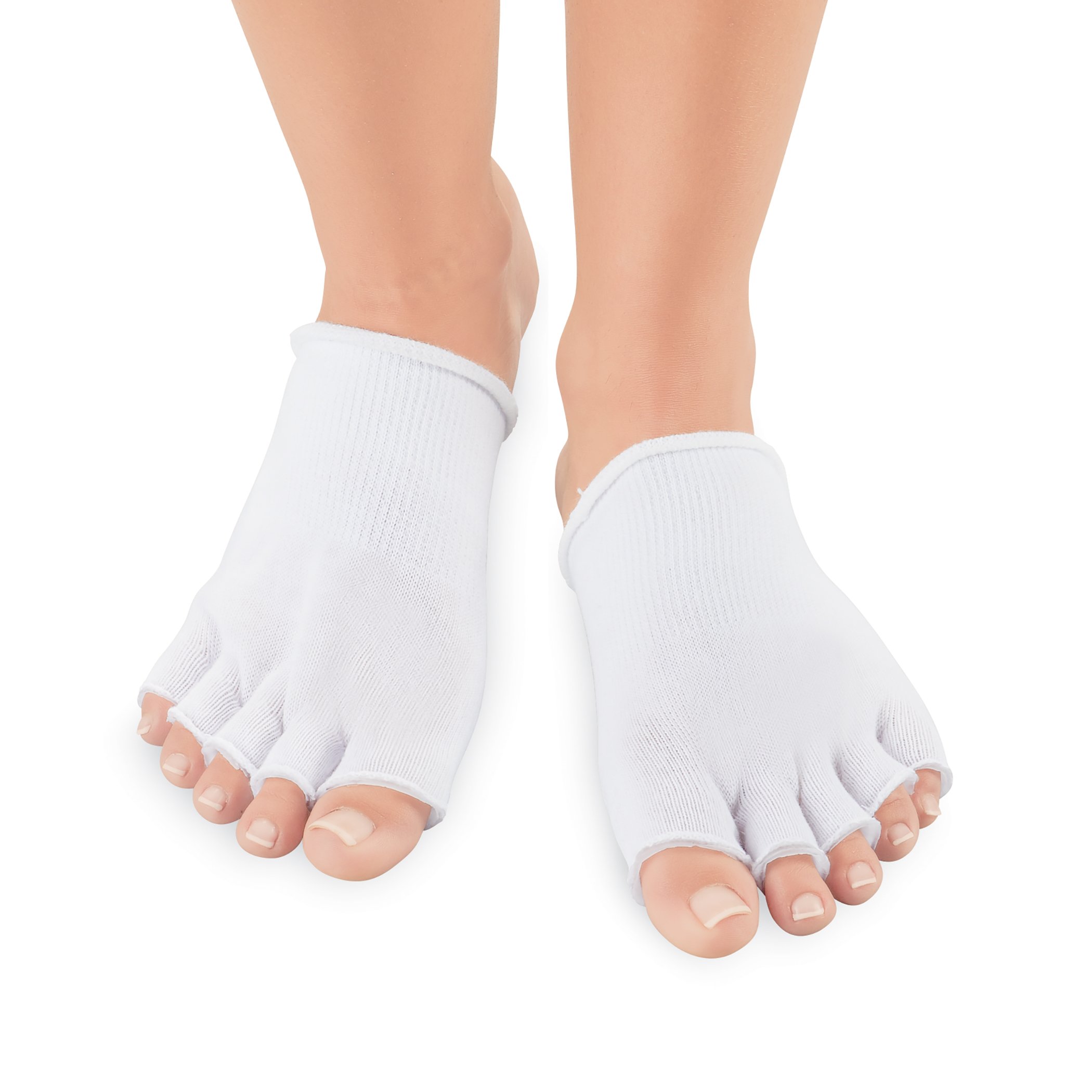 Cushioned Gel Socks with Open & Closed Toes - Zdjęcie 3 z 3