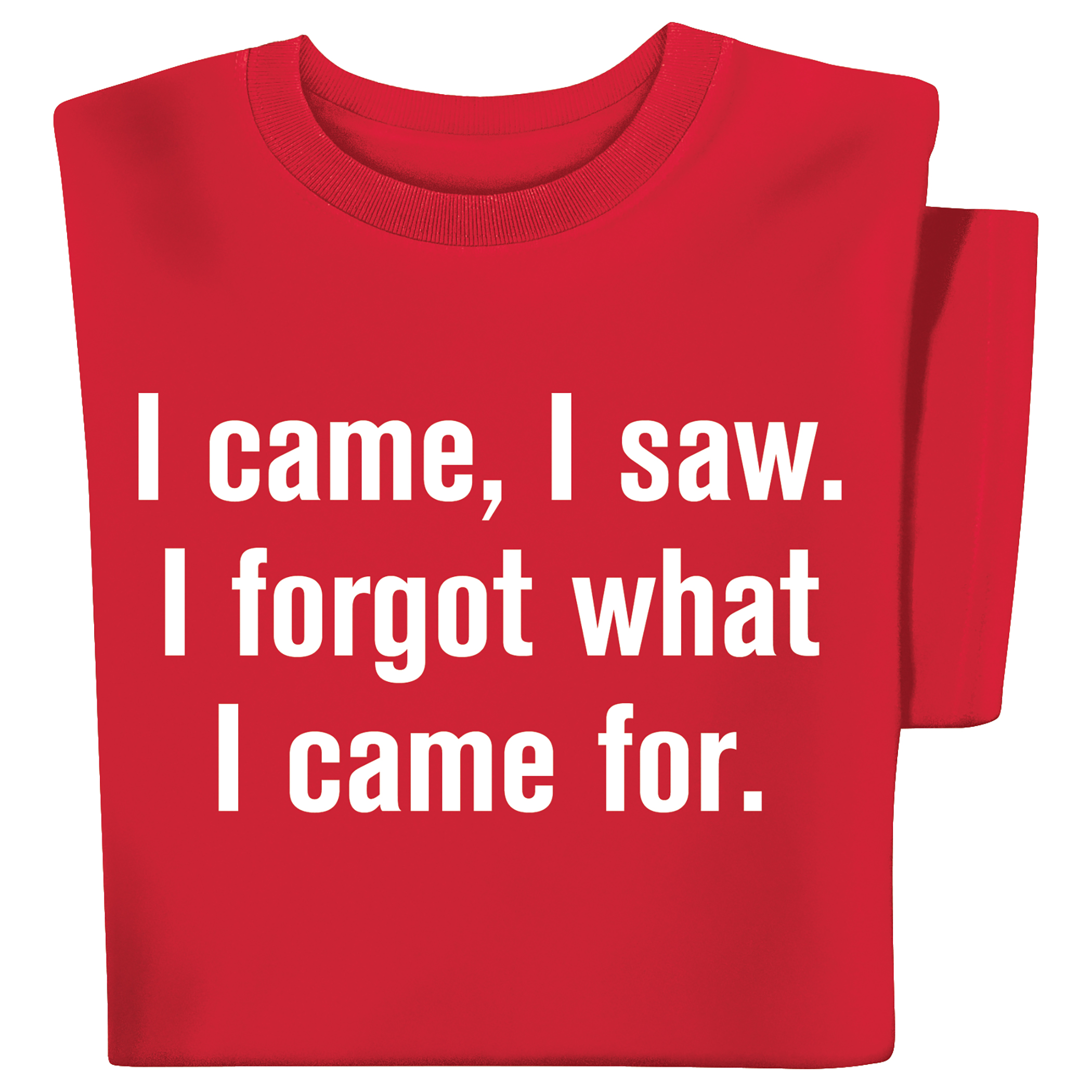 Funny Forgot Where I Came From Short Sleeve Graphic Tee Large Gender Neutral Red