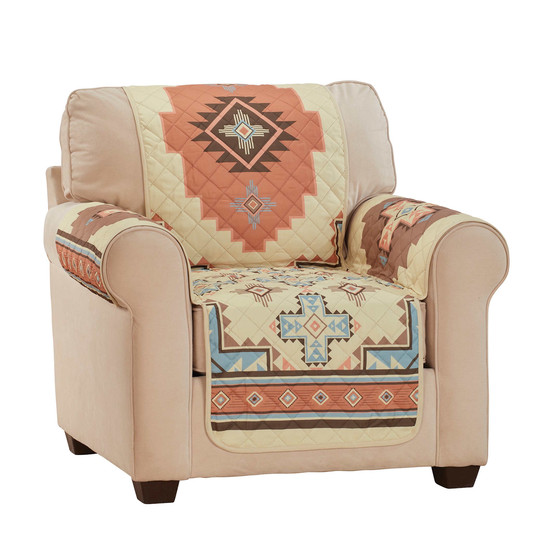 Sierra Crosses Aztec Design Furniture Protector Chair Pink