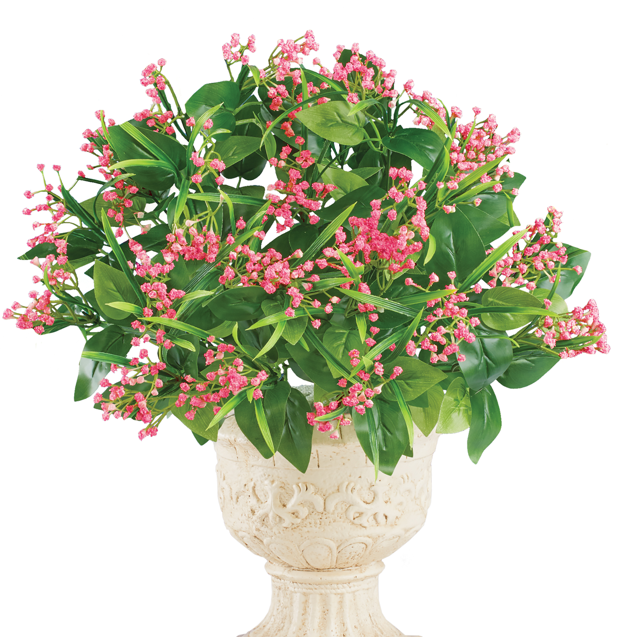 Artificial Baby's Breath Bushes - Set of 2 Pink