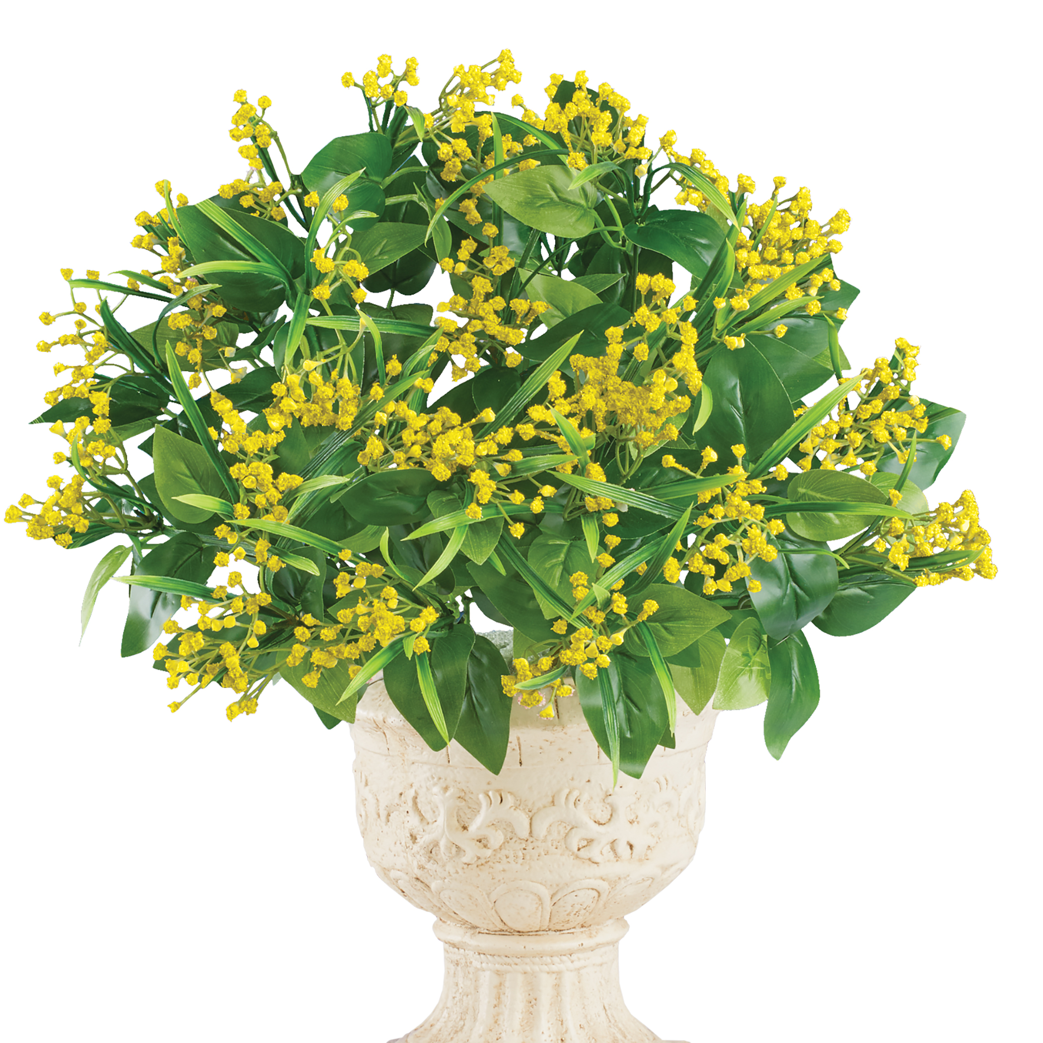 Artificial Baby's Breath Bushes - Set of 2 Yellow