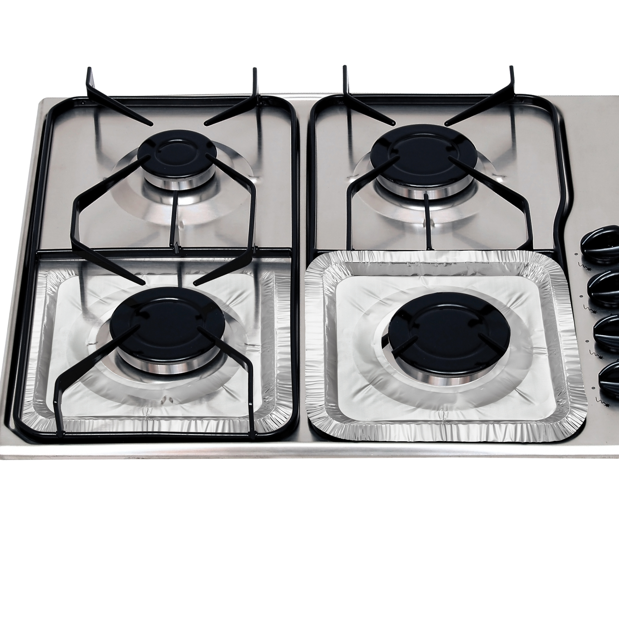Reusable Gas Stove Aluminum Burner Cover - Set of 10