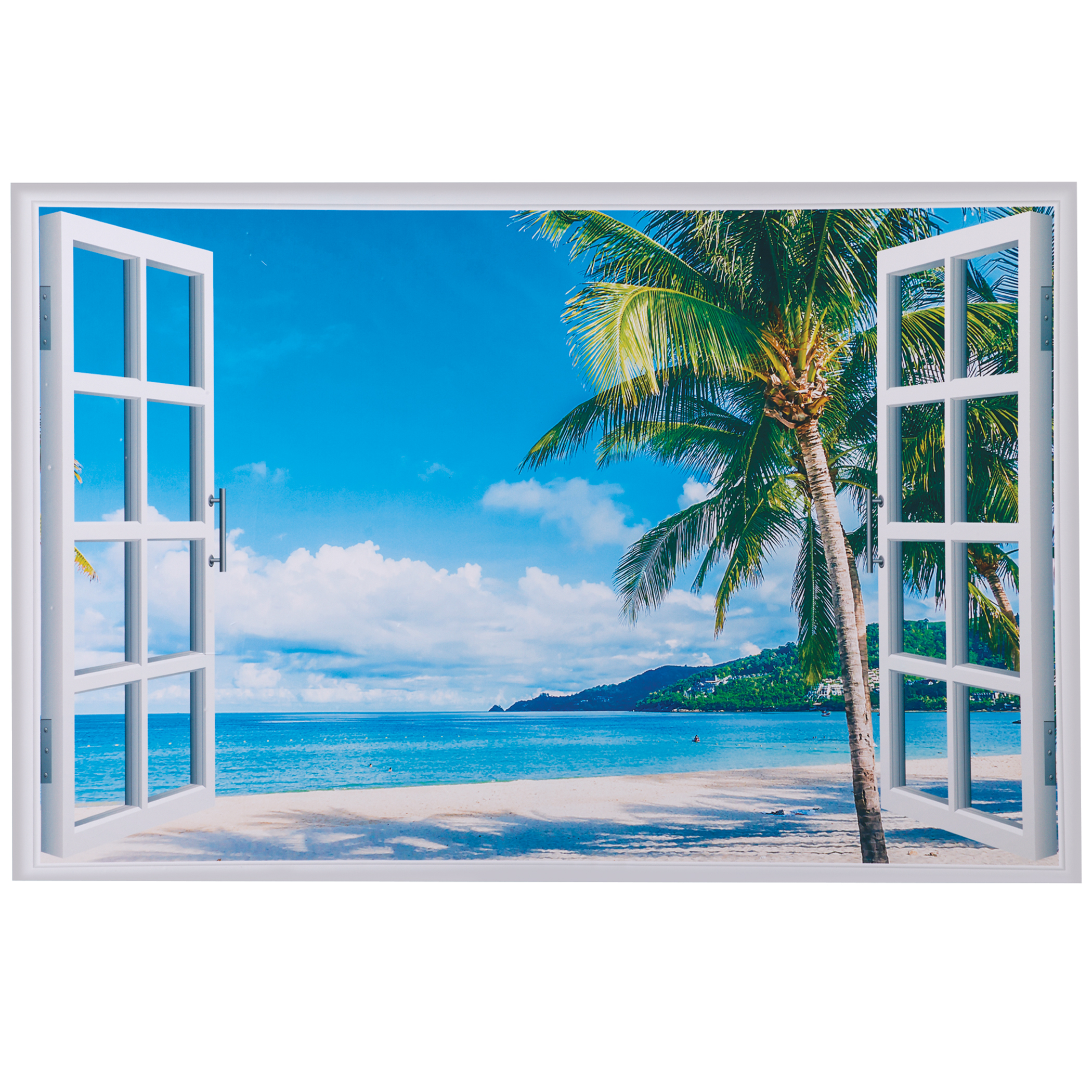 Beach View Window Removable Wall Decal