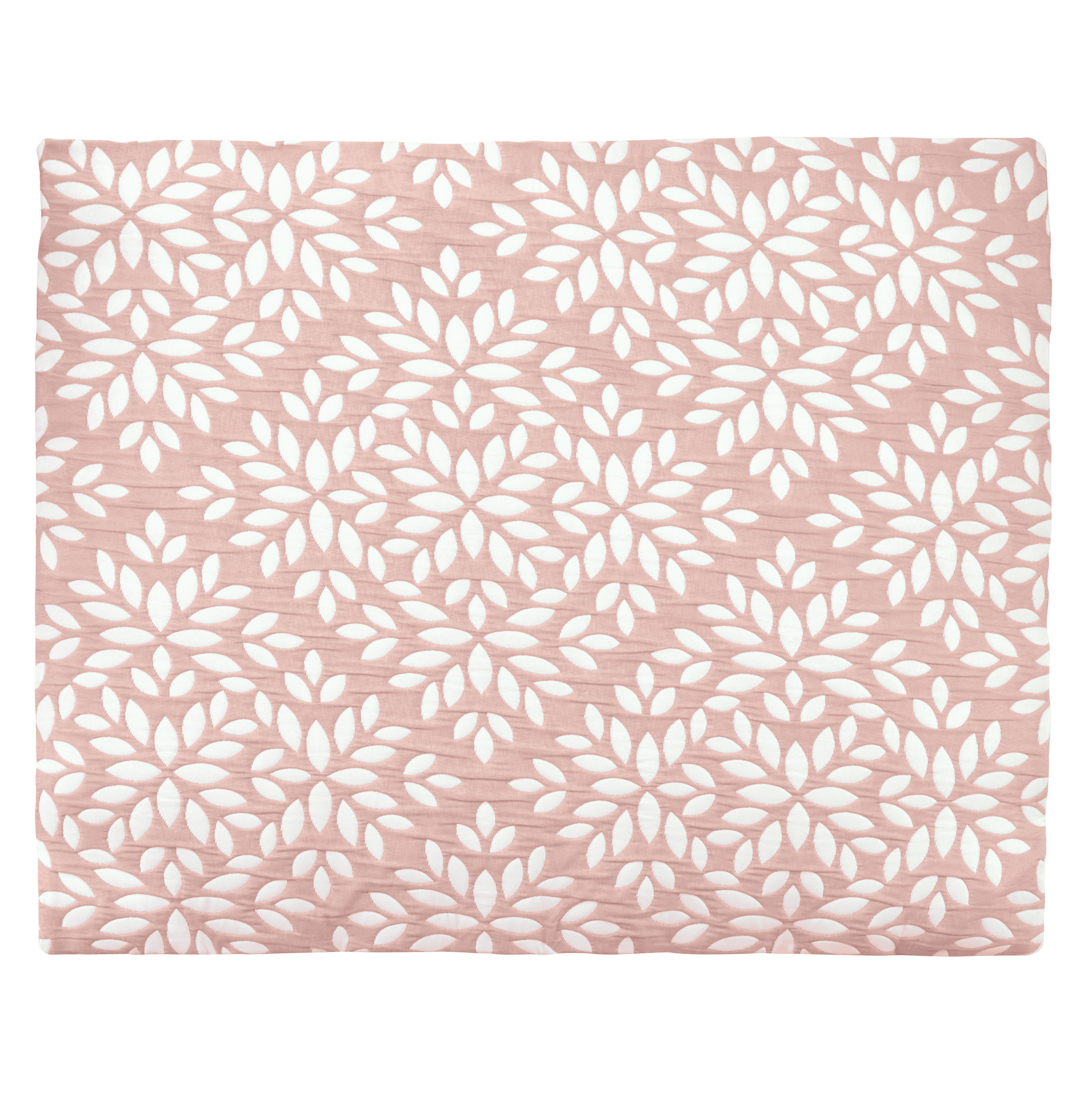 Reversible Textured Woven Jacquard Pattern Pillow Sham Sham Gender Neutral Pink