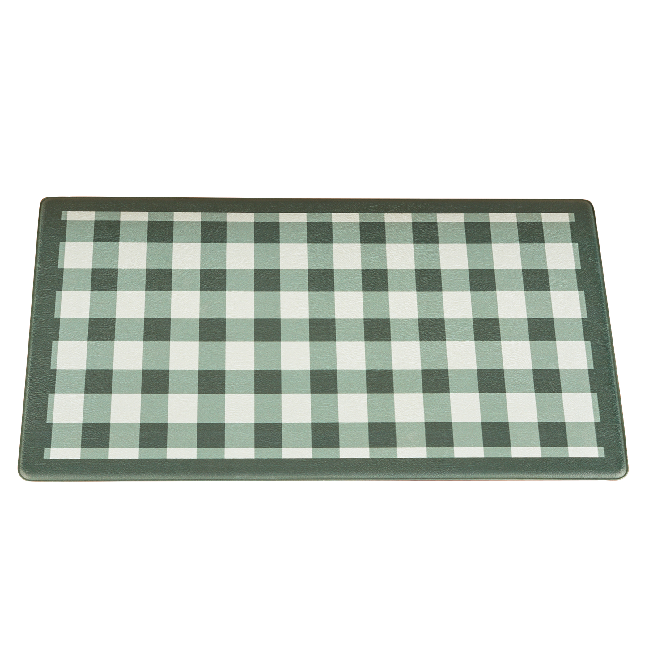 Buffalo Check Anti-Fatigue Skid-Resistant Kitchen Mat Sage