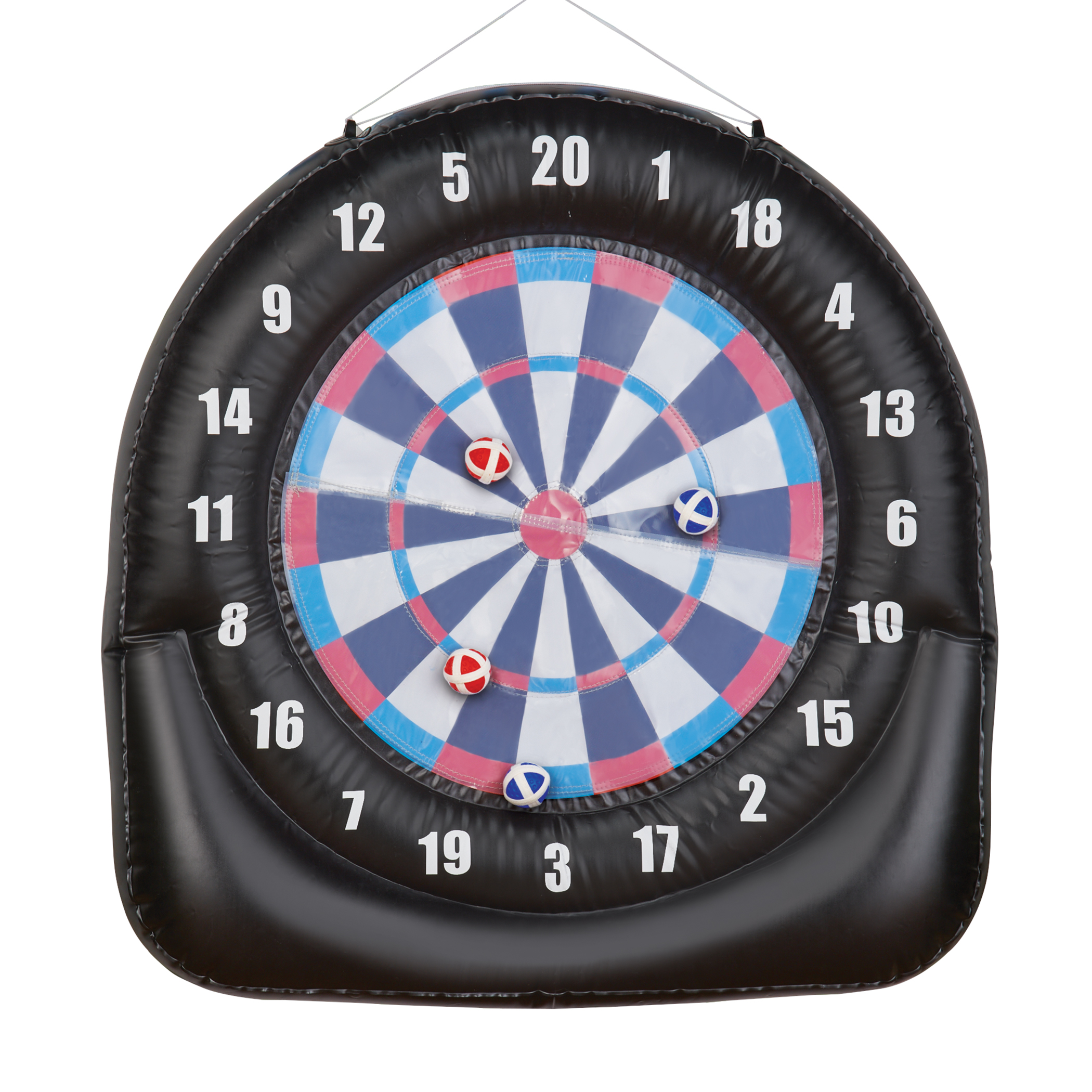 Jumbo Inflatable Outdoor Dartboard with 4 Fabric Balls