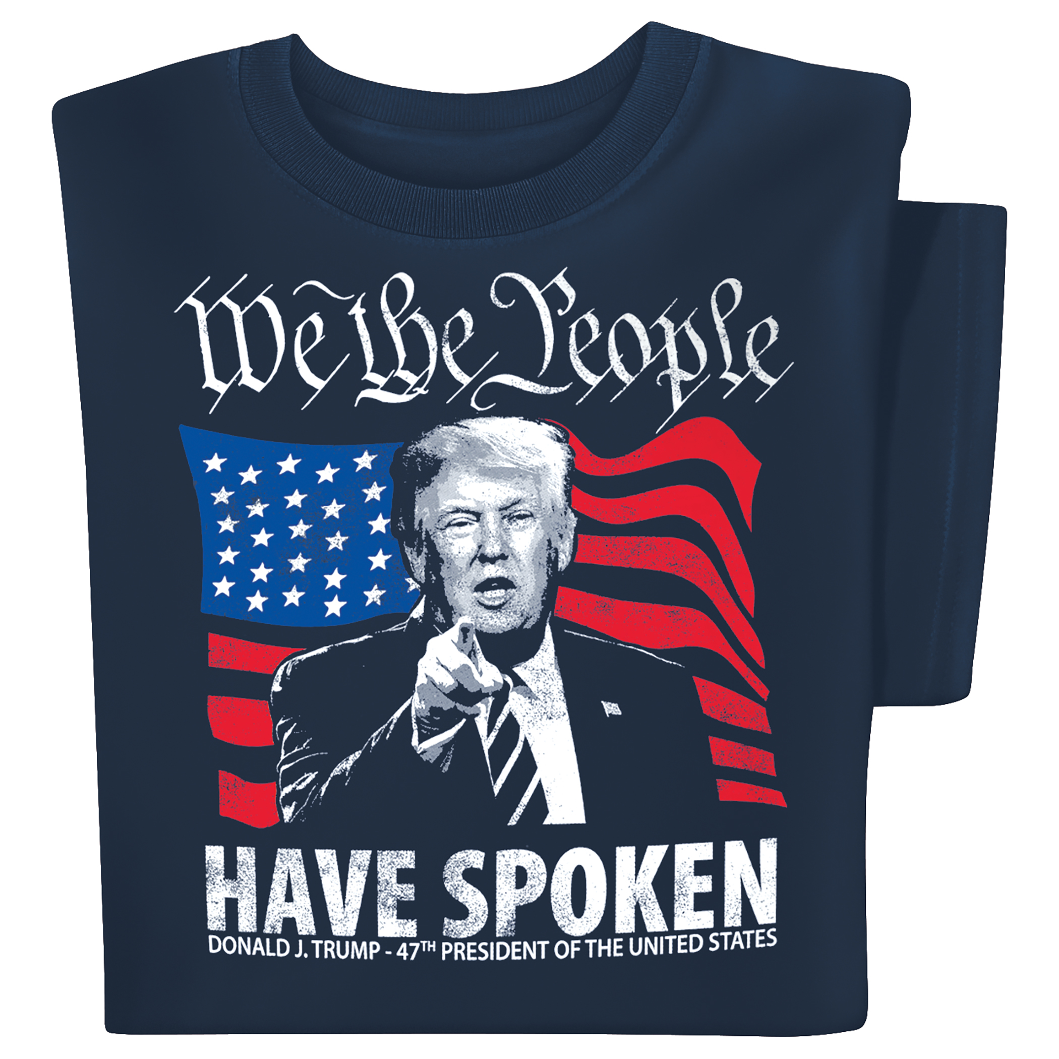 Trump We The People Have Spoken Short Sleeve Graphic T-Shirt XX-Large Navy