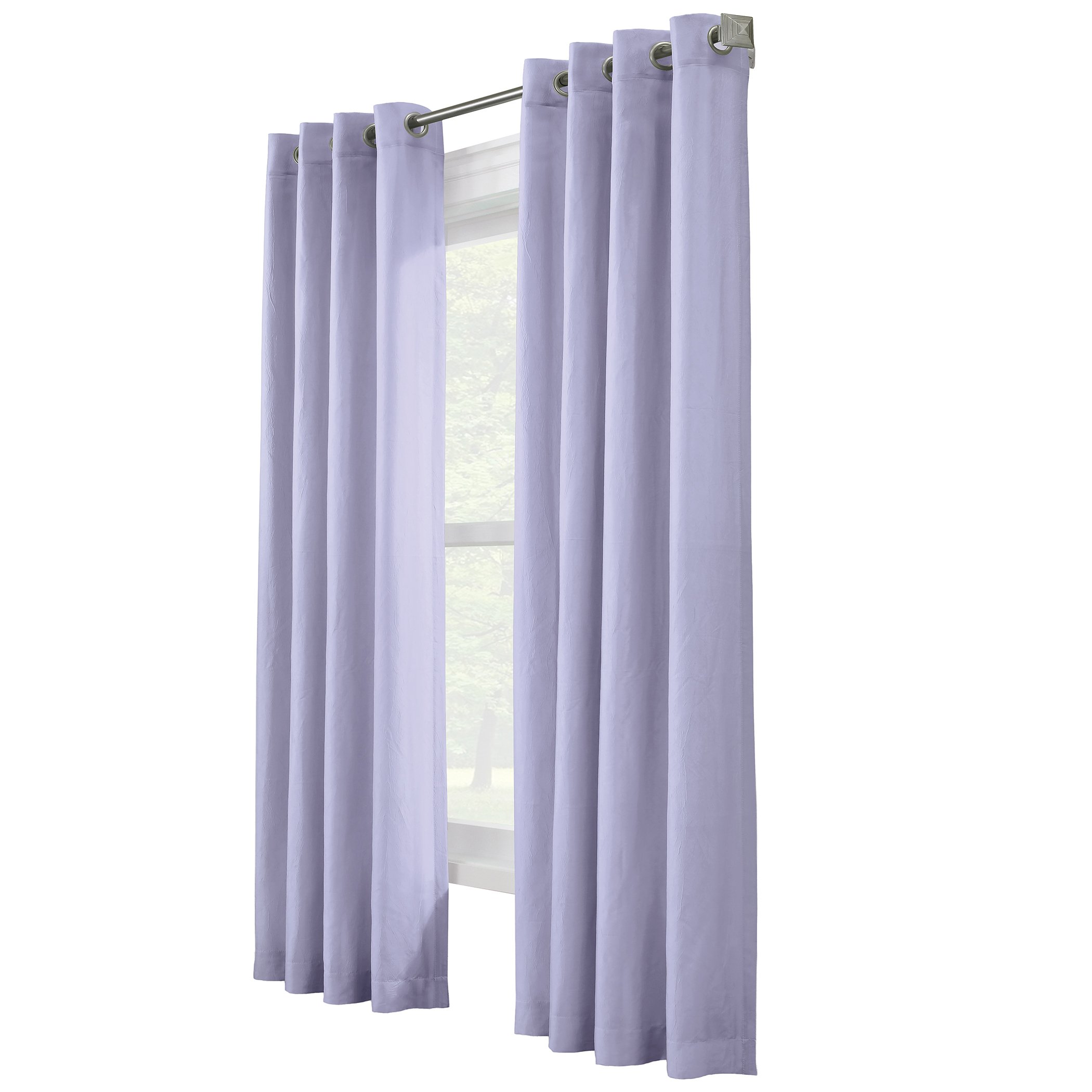 Harmony Elegant Grommet Top Curtain Panel 84" Panel Lavender