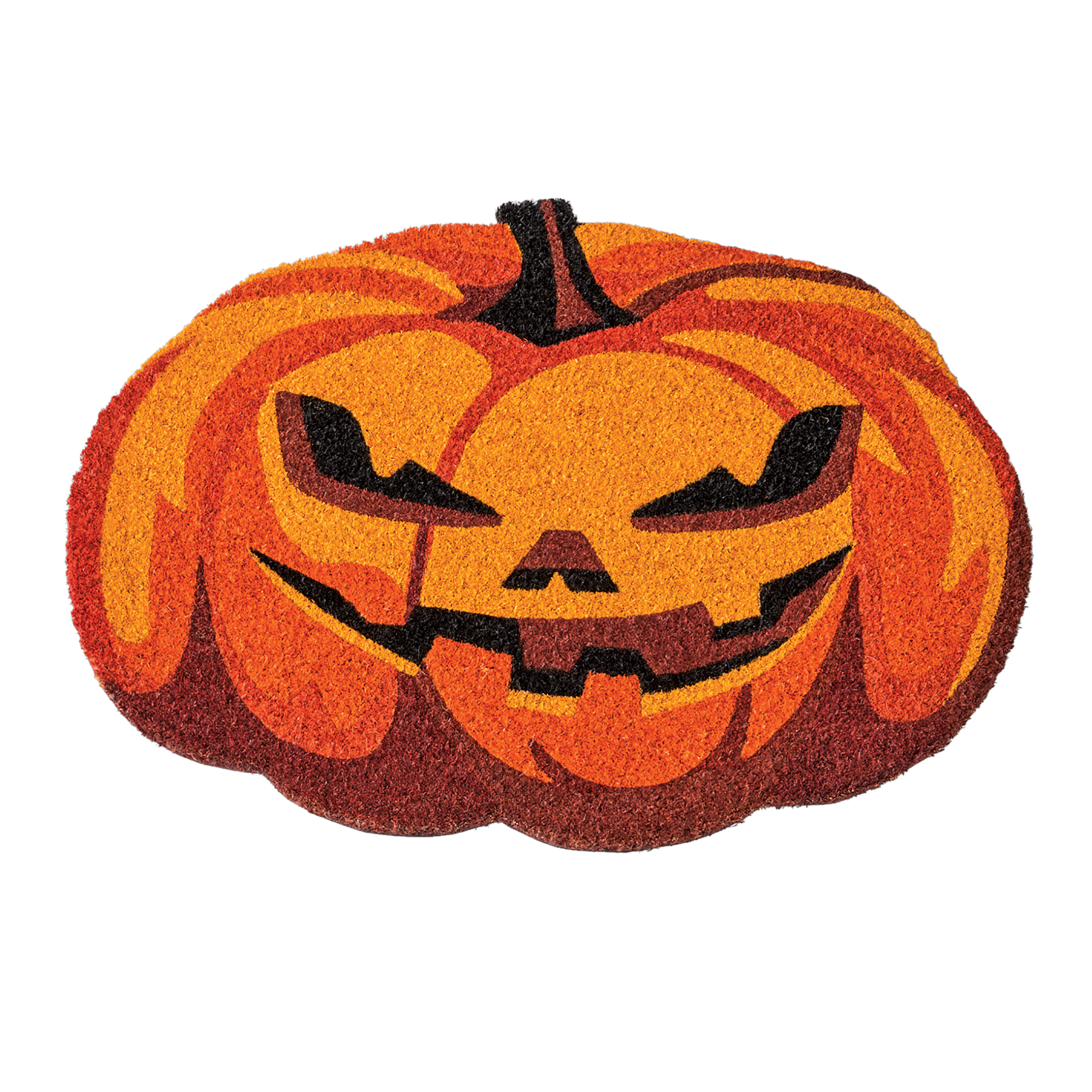 Jack o' Lantern-Shaped Halloween Coco Fiber Door Mat