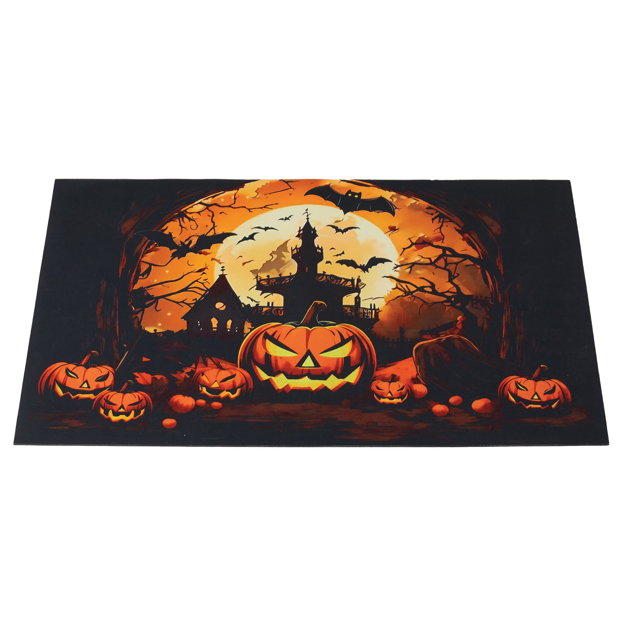 Halloween Night Jack o' Lantern Skid-Resistant Doormat