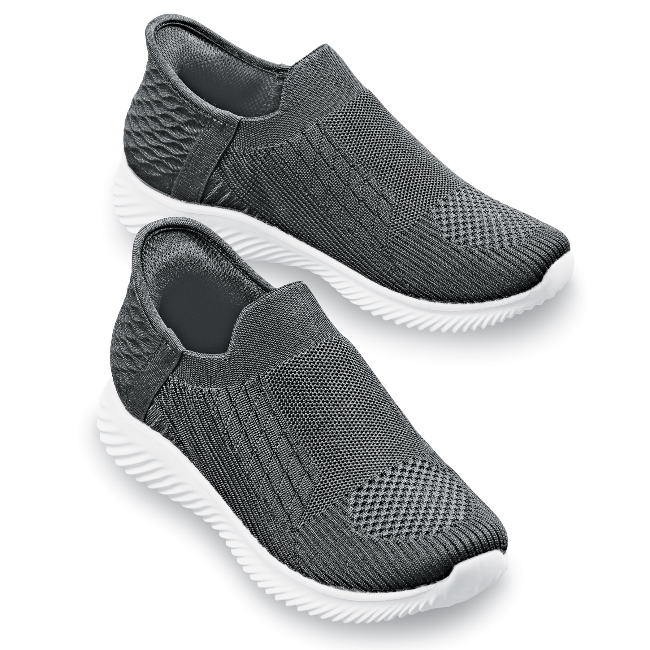 Comfortable Lightweight Ladies Slip-On Comfort Shoes 10 Women Black