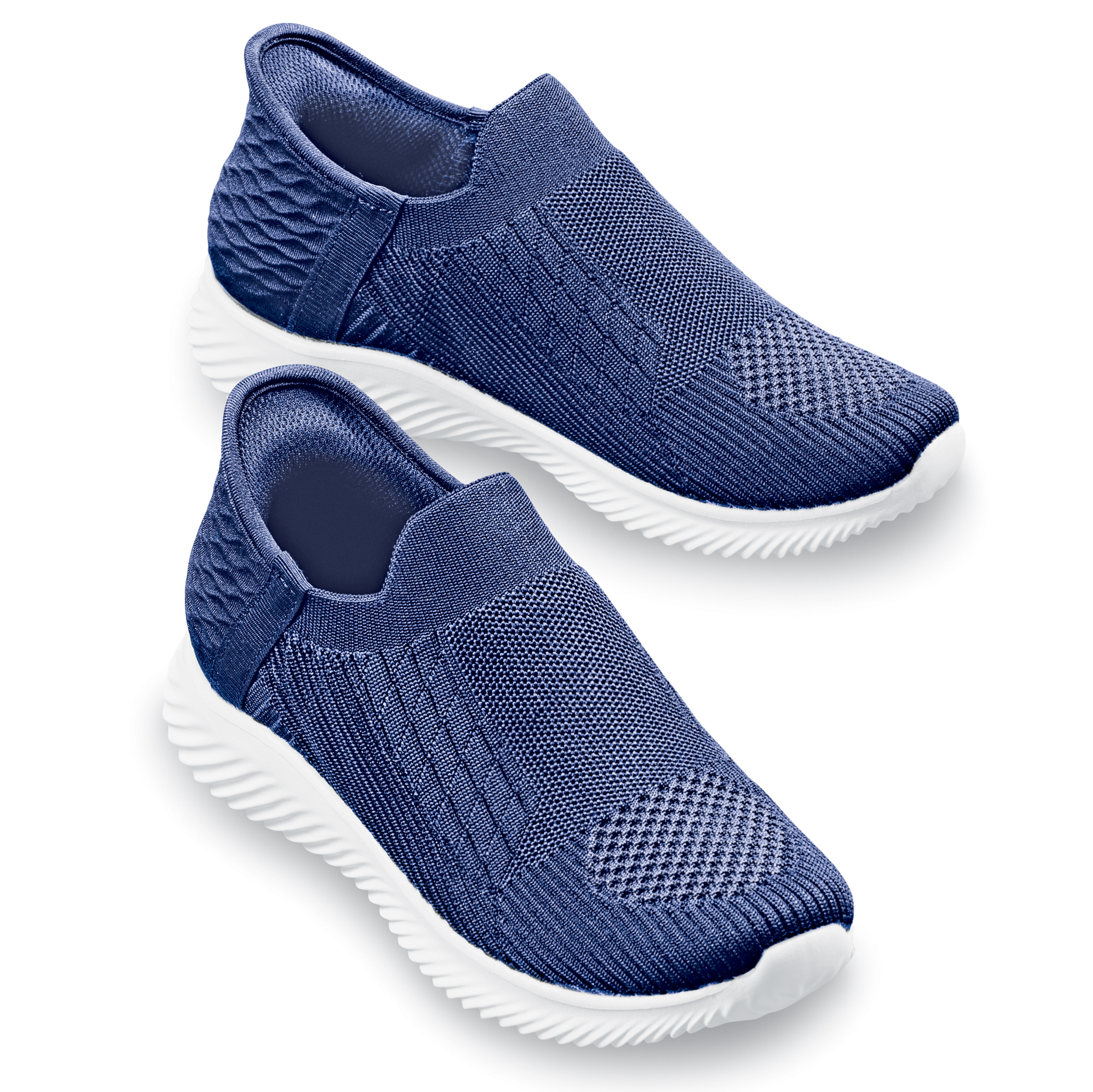 Comfortable Lightweight Ladies Slip-On Comfort Shoes 9 Women Navy