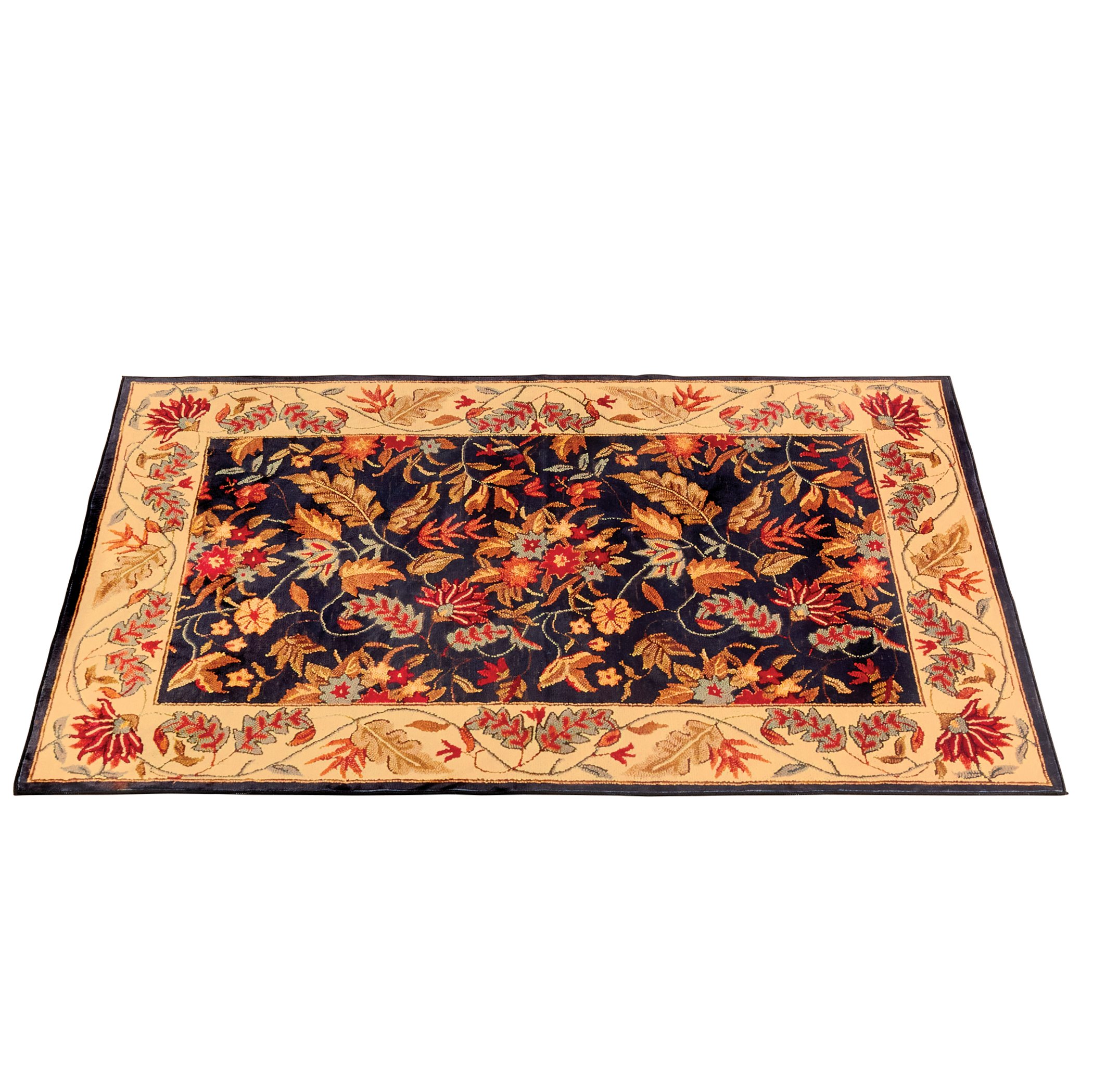 Ultra Soft Fall Floral and Leaves Accent Rug 48" x 72", 48" x 72"