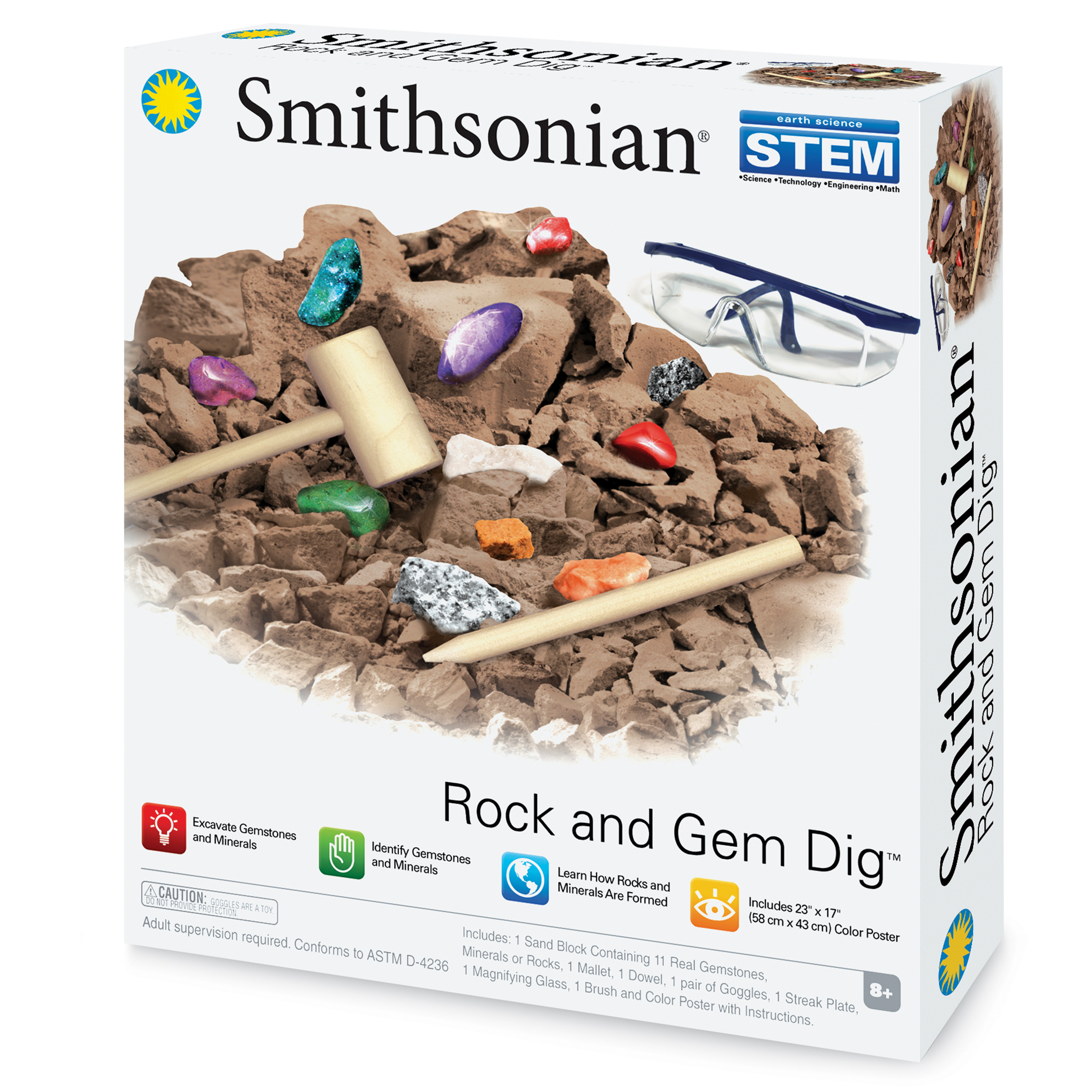 Smithsonian Rock and Gem Dig Archeology Kit