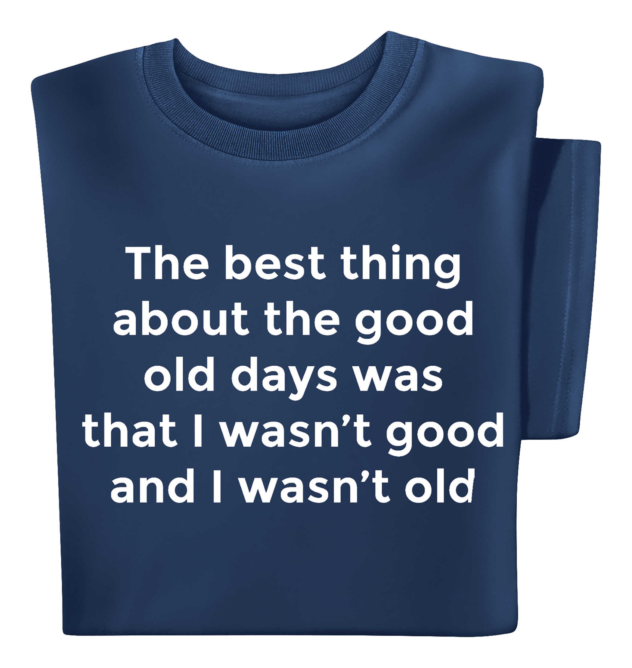 Funny Good Old Day Short Sleeve Graphic T-Shirt XX-Large Women Navy