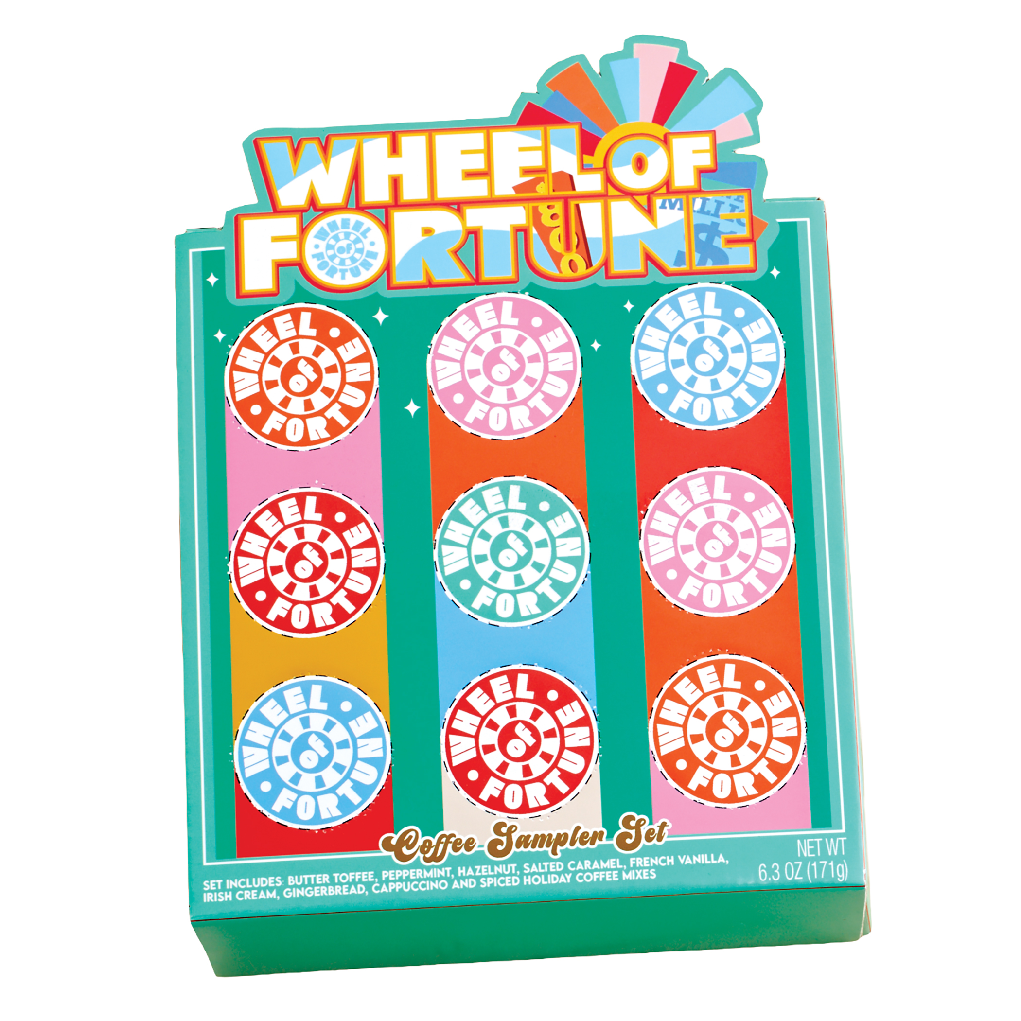Wheel of Fortune Coffee Sampler Holiday Food Gift Set