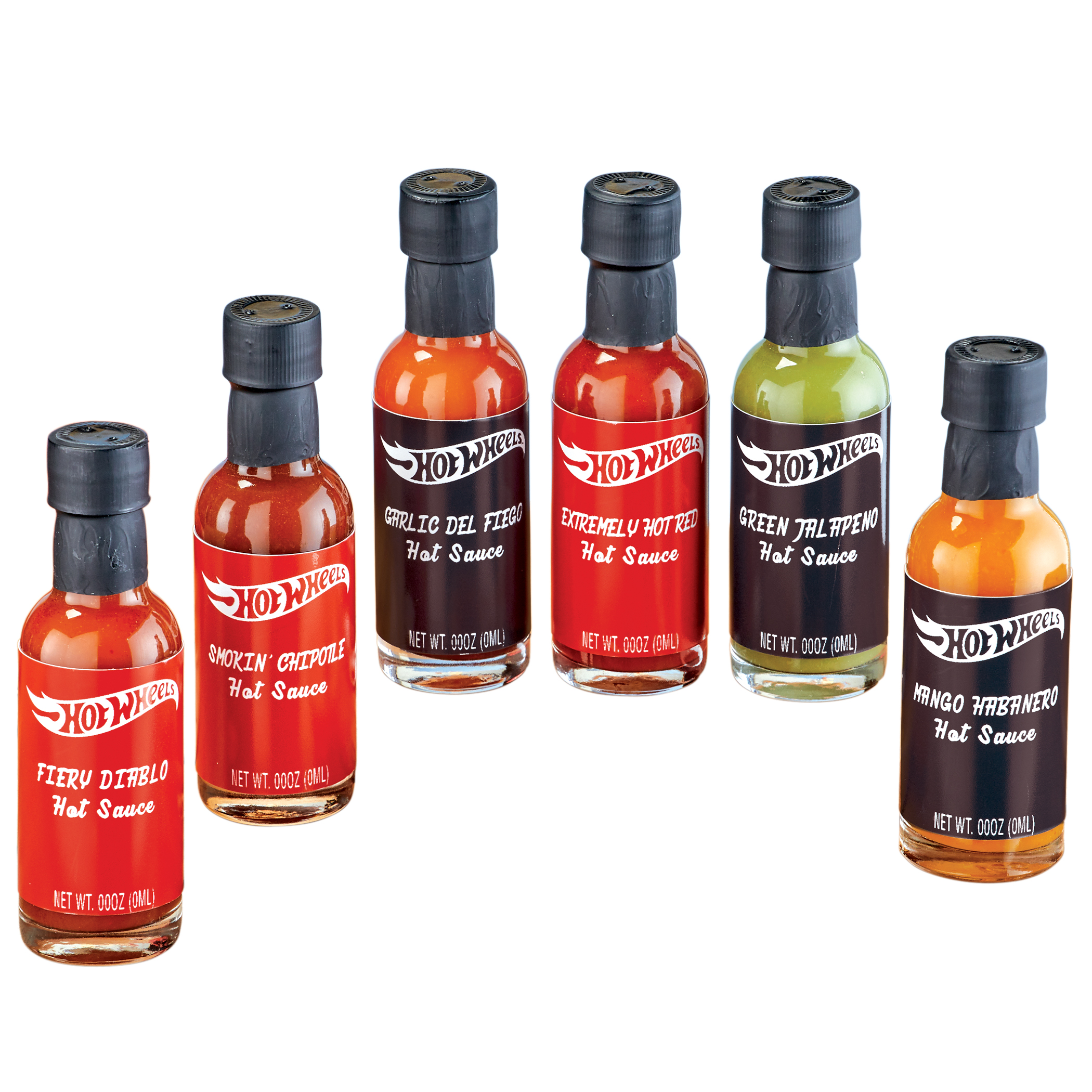 Hot Wheels Hot Sauce, 6-Piece Food Gift Set