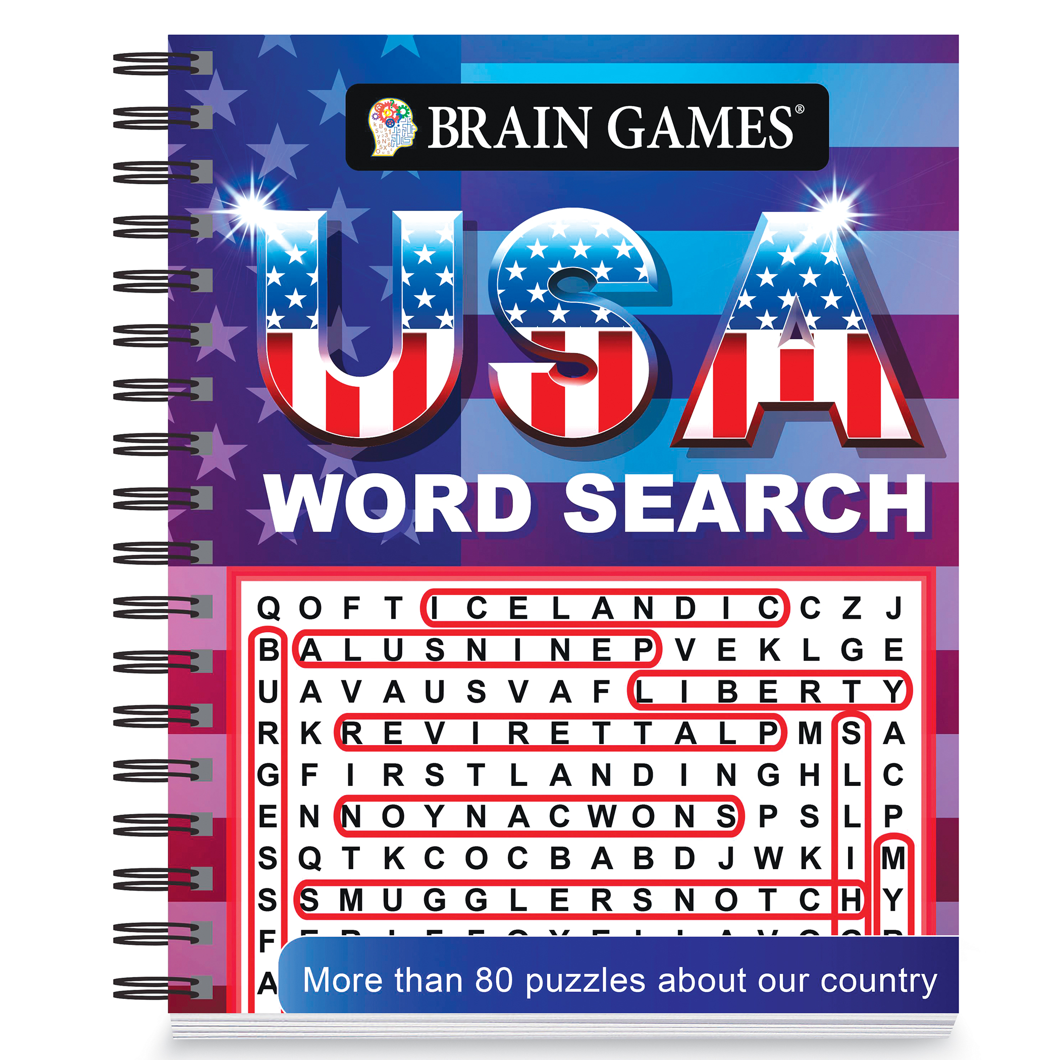 Brain Games USA Word Search Puzzle Book