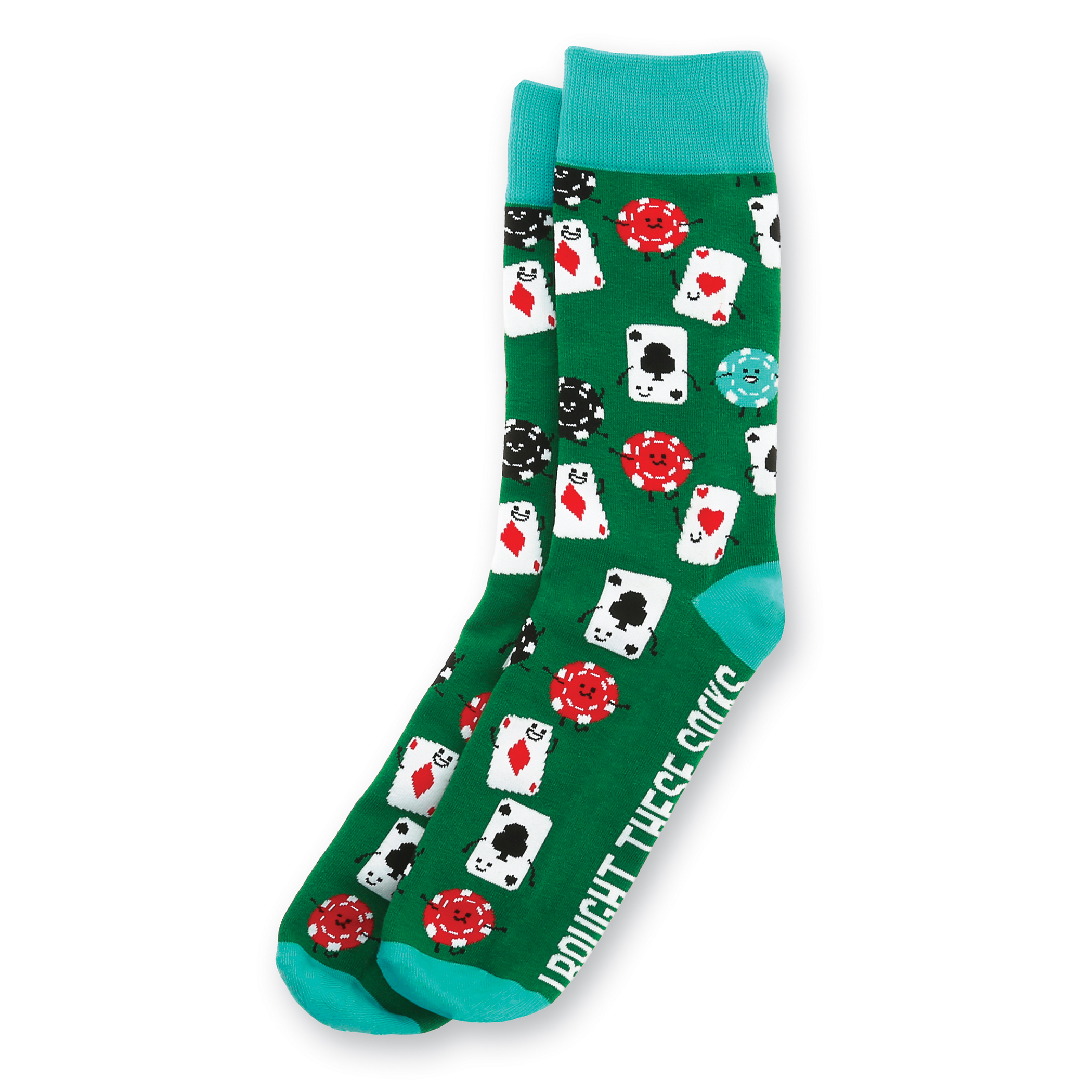 Unisex Poker Legend Novelty Crew Socks