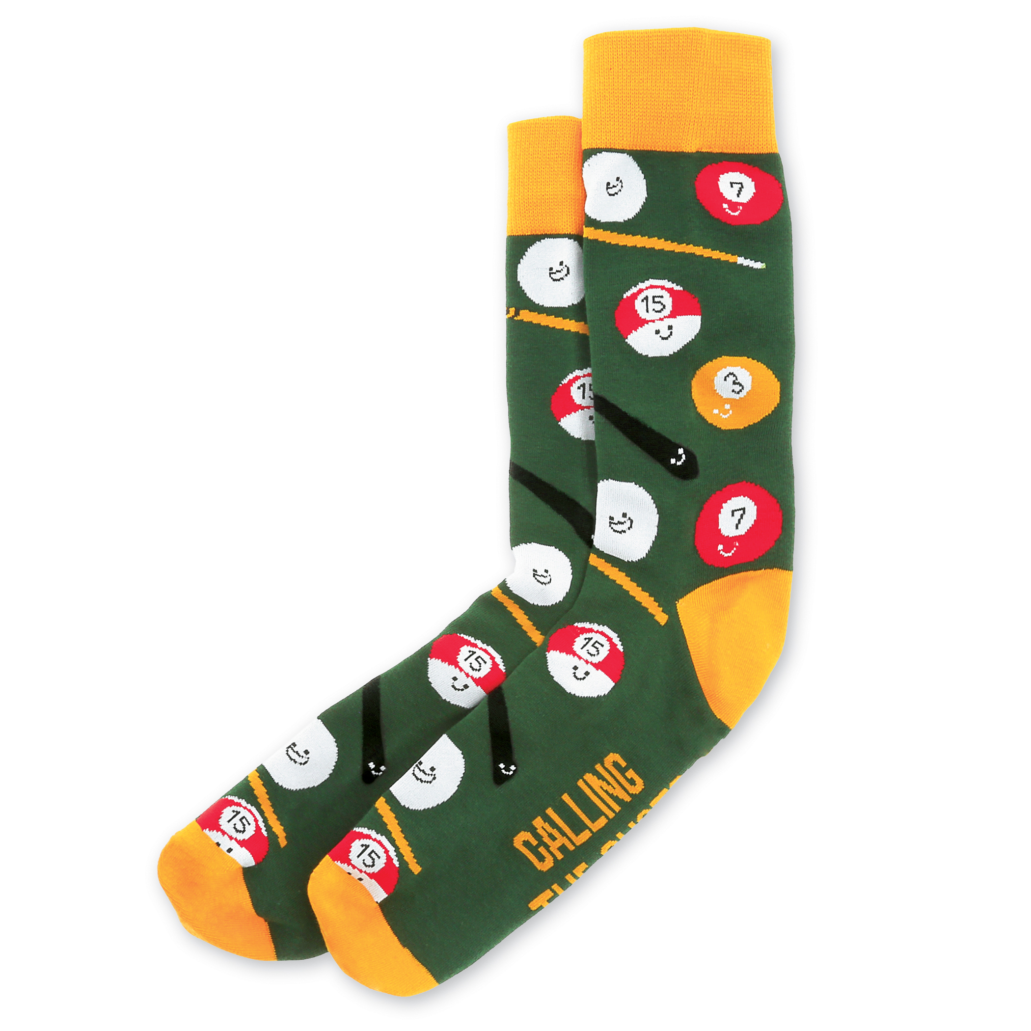 Unisex Billiards Calling the Shots Novelty Crew Socks