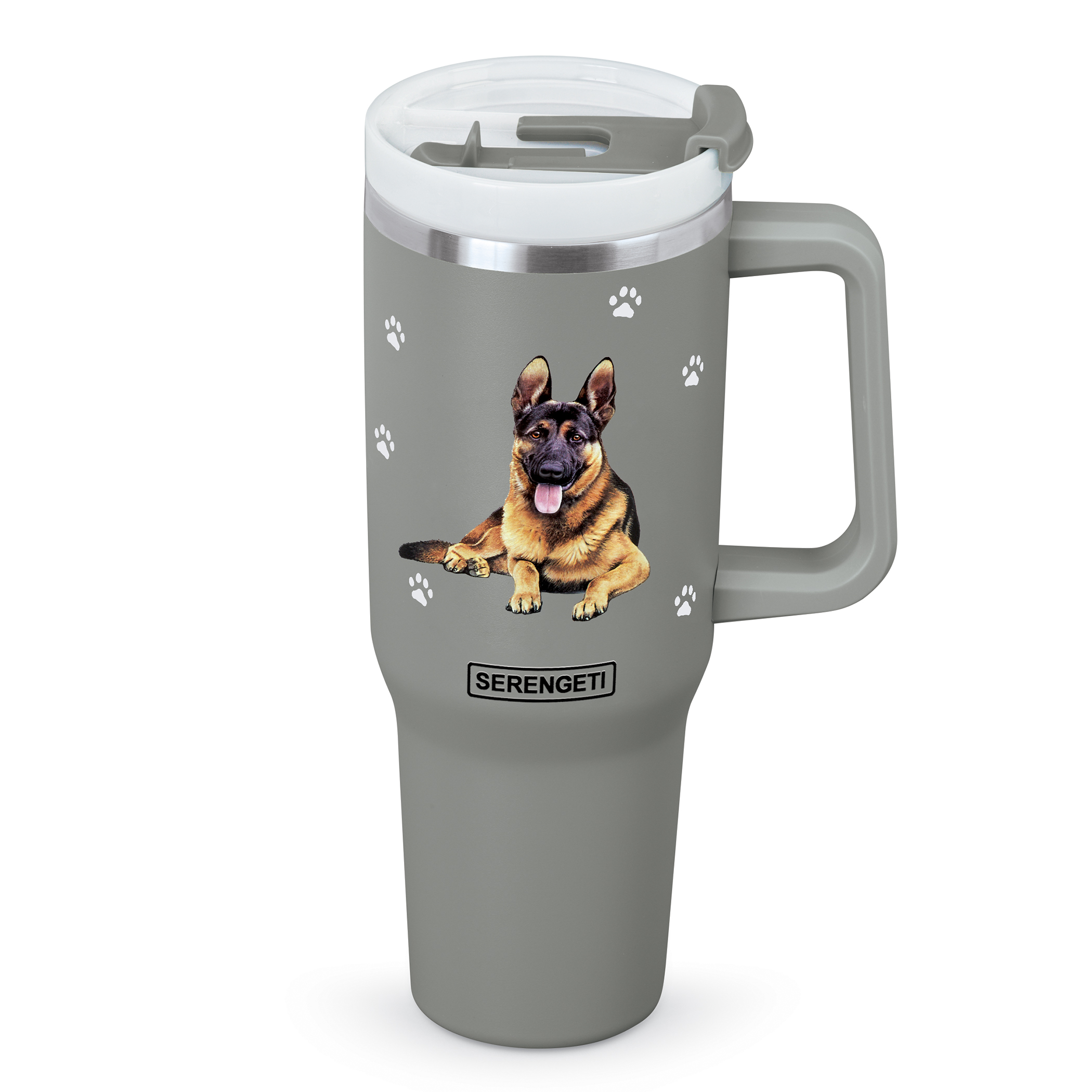 40 oz. Stainless Steel Double Wall Insulated Pet Tumbler German Shepherd