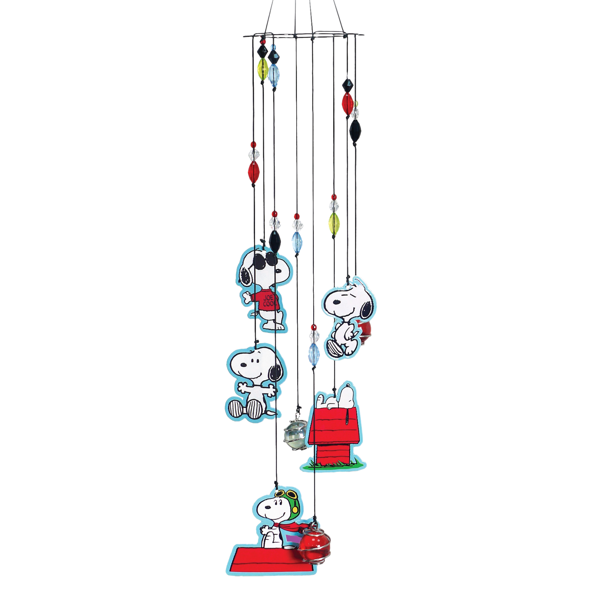 Adorable Snoopy Glass Beads Hanging Wind Chime