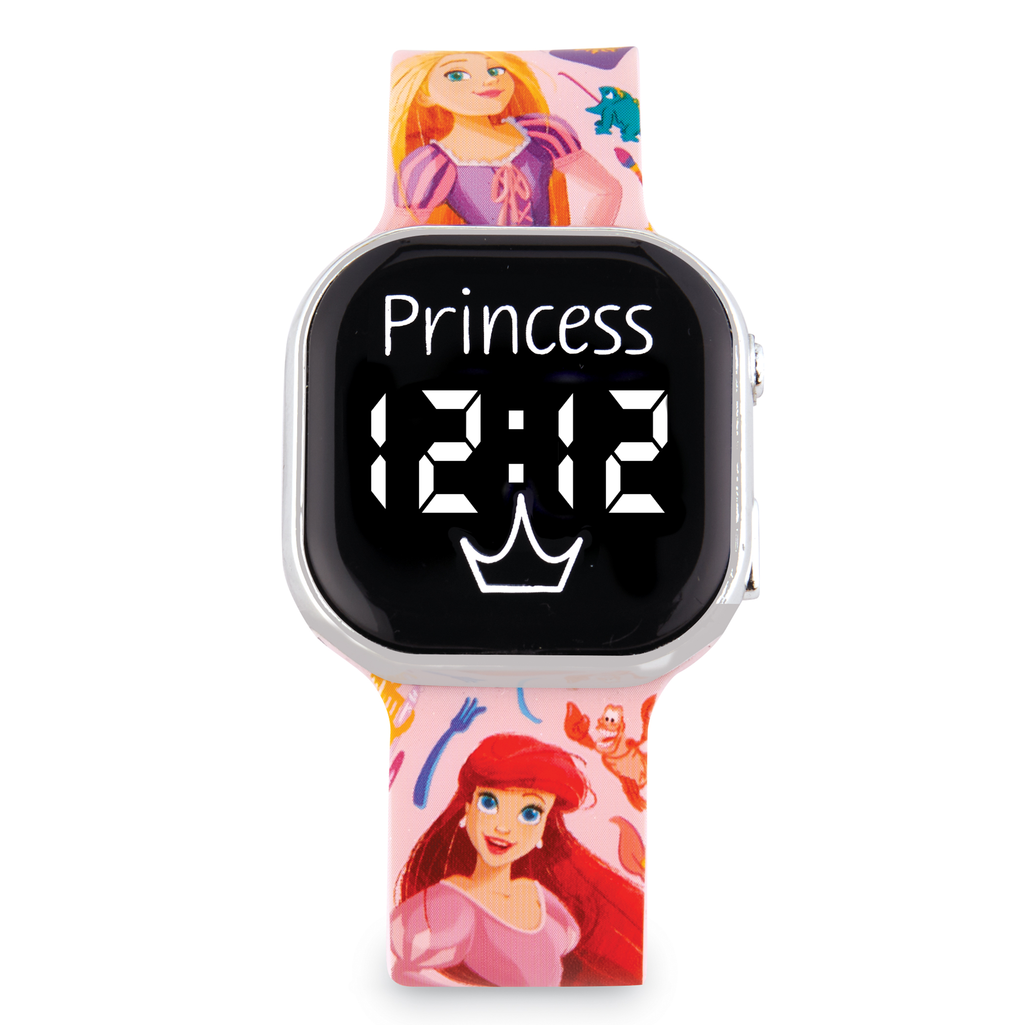 Disney Princes LED Lighted Digital Watch Gender Neutral Pink