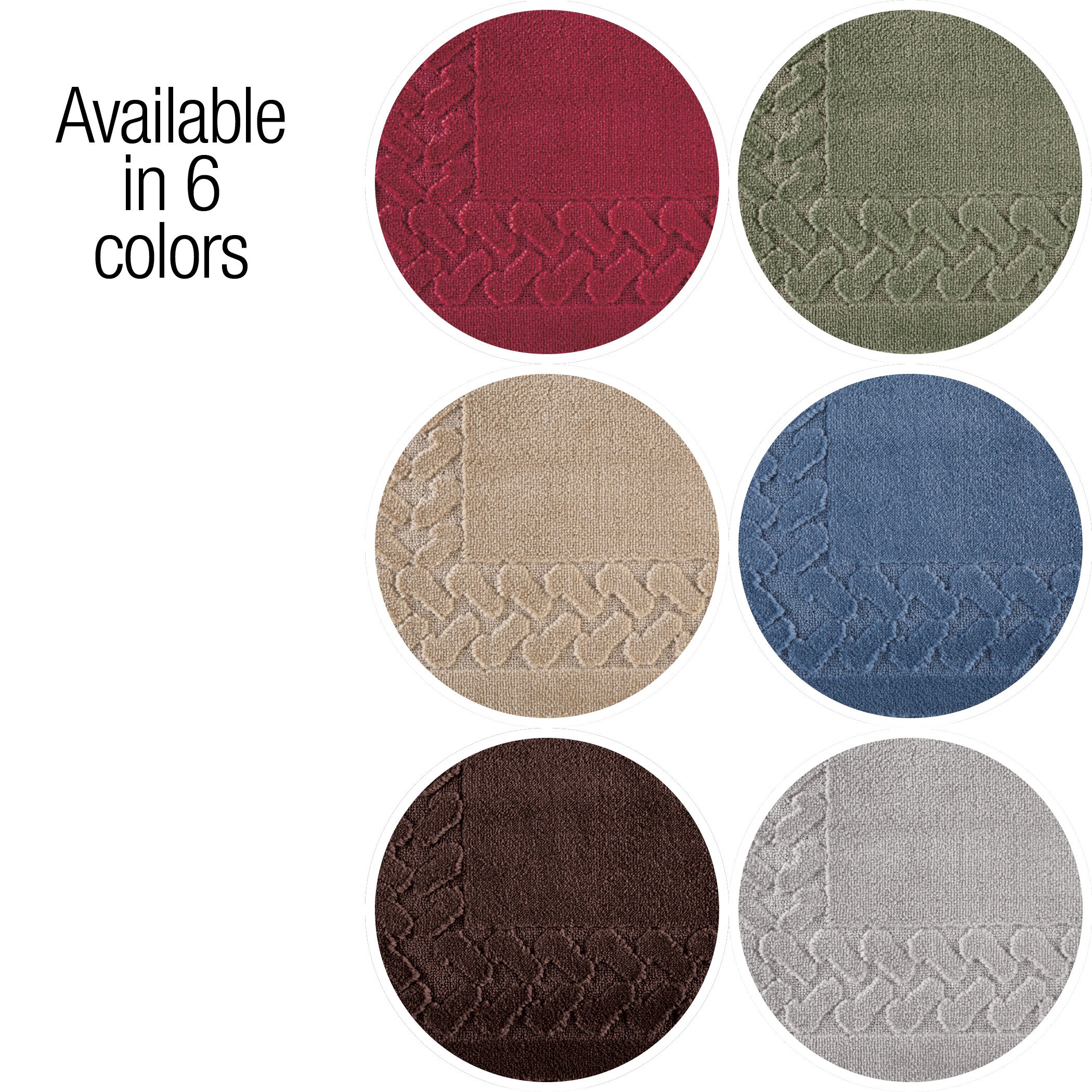 Herringbone Trim Skid-Resistant Backing Accent Rugs - 第 8/39 張圖片