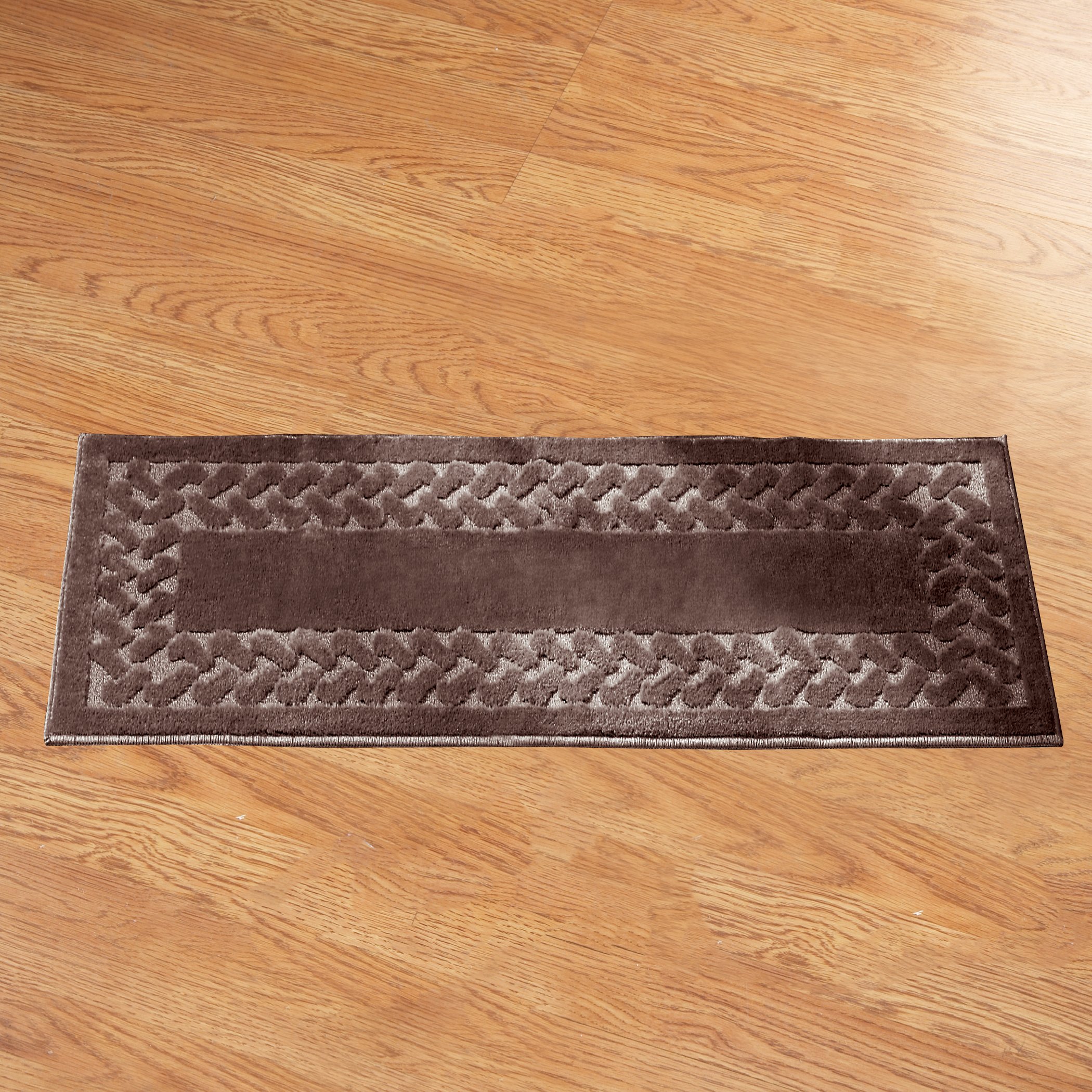 Herringbone Trim Skid-Resistant Backing Accent Rugs - 第 11/39 張圖片
