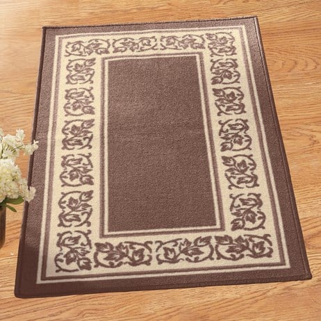 Fl Border Accent Rug