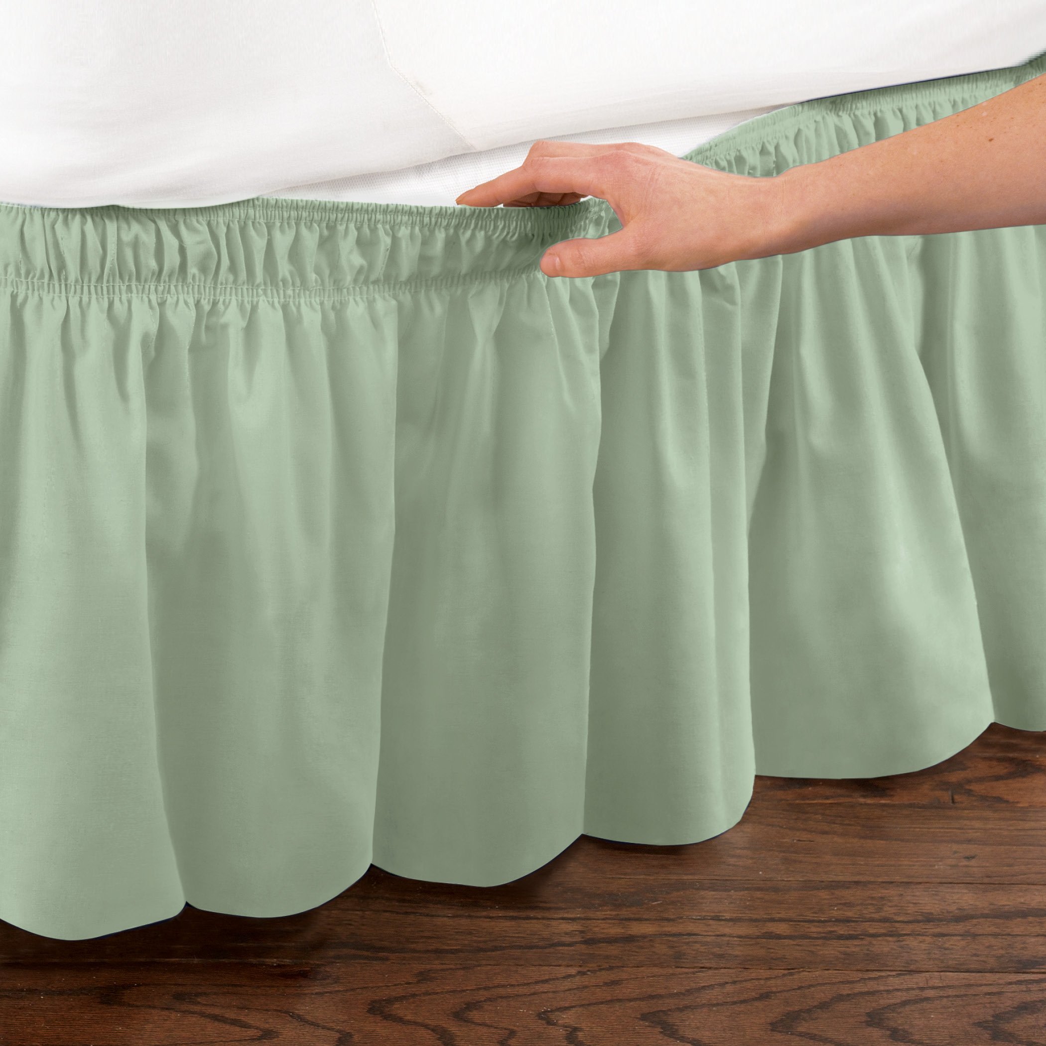 Wrap Around Elastic Dust Ruffle - Picture 41 of 45