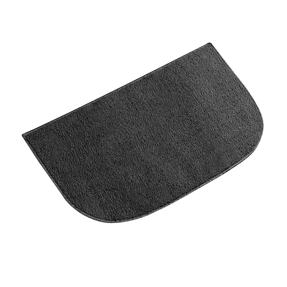 Berber High Traffic Skid-Resistant Utility Floor Rug, Black, 18" x 28"