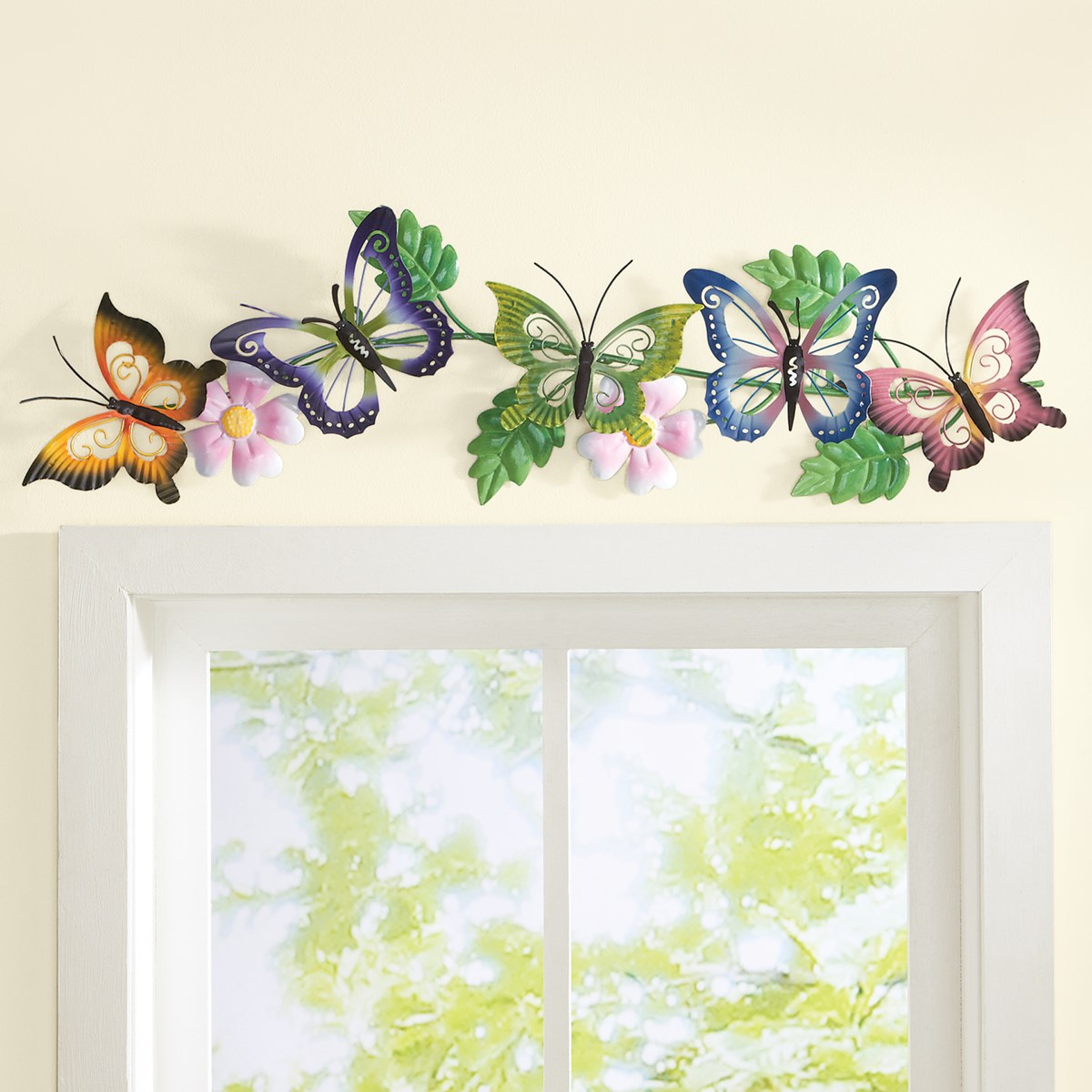 Butterfly Floral 3D Metal Wall Art Collections Etc.