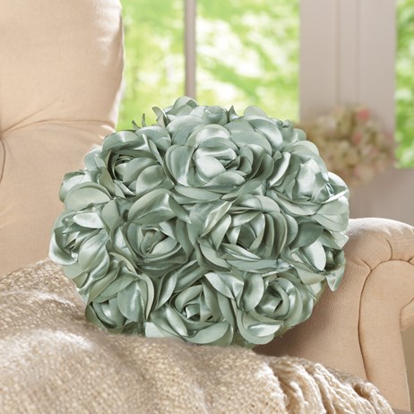 Round Rose Petal Accent Pillow Collections Etc