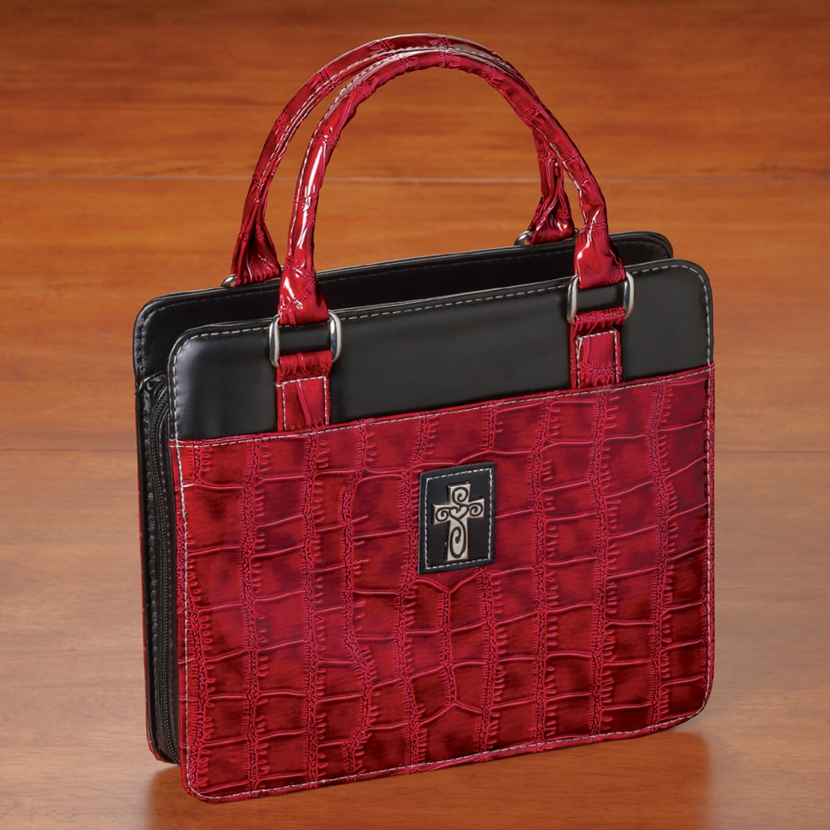 Purse Style Bible Cover with Carrying Handles Collections Etc.