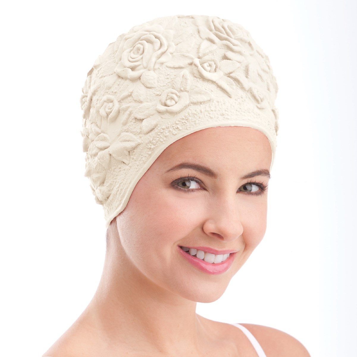 Stylish Bathing Cap with Floral Design Collections Etc.