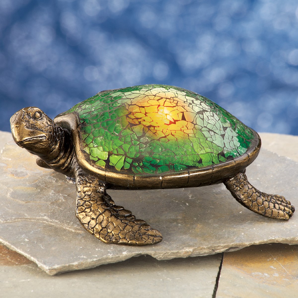 Mosaic Sea Turtle Solar Garden Light Collections Etc.
