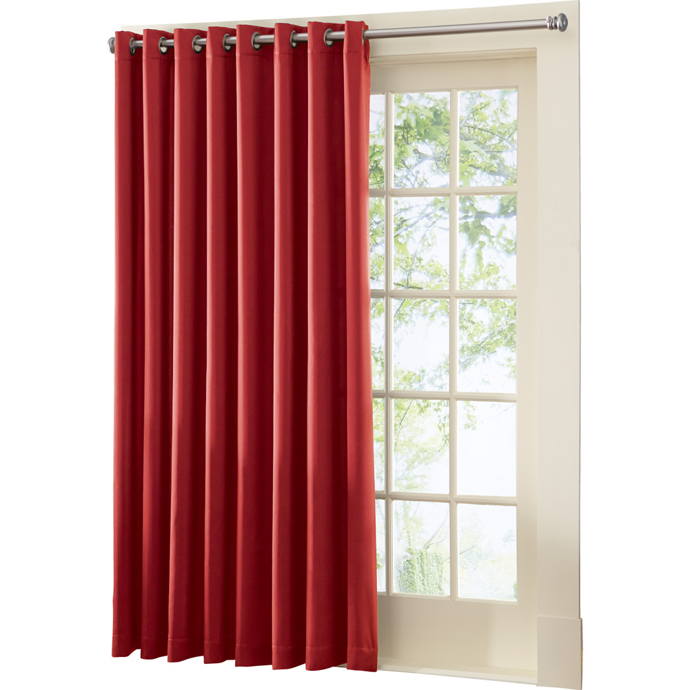 Gramercy Patio Door Grommet Top Curtain Panel, Single Panel, NO SIZE Gray