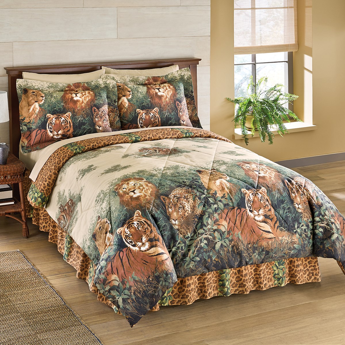 Wildcats Exotic Jungle Comforter Set with Bedskirt Collections Etc.