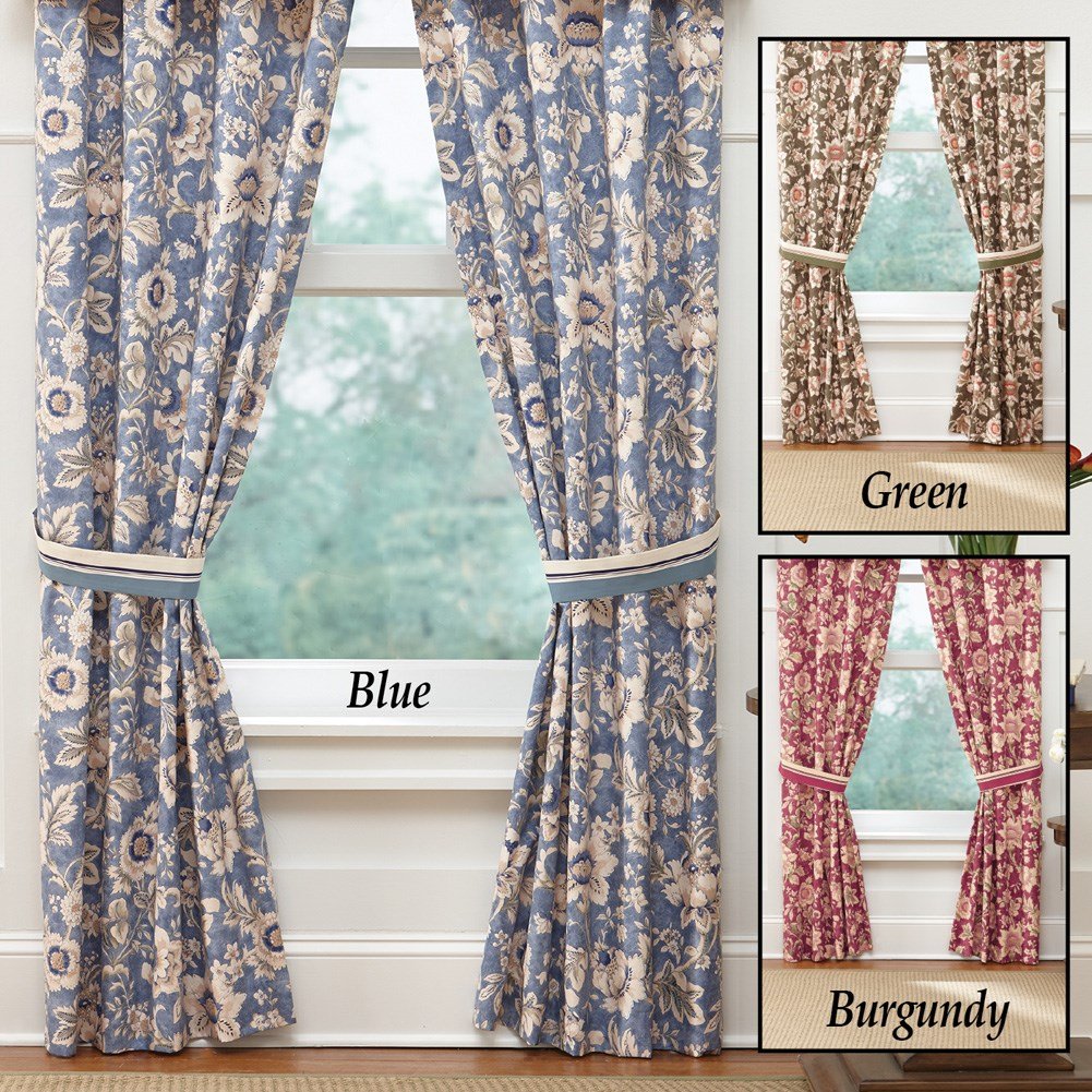 Floral Concord Curtain Panels Set of 2 Collections Etc.