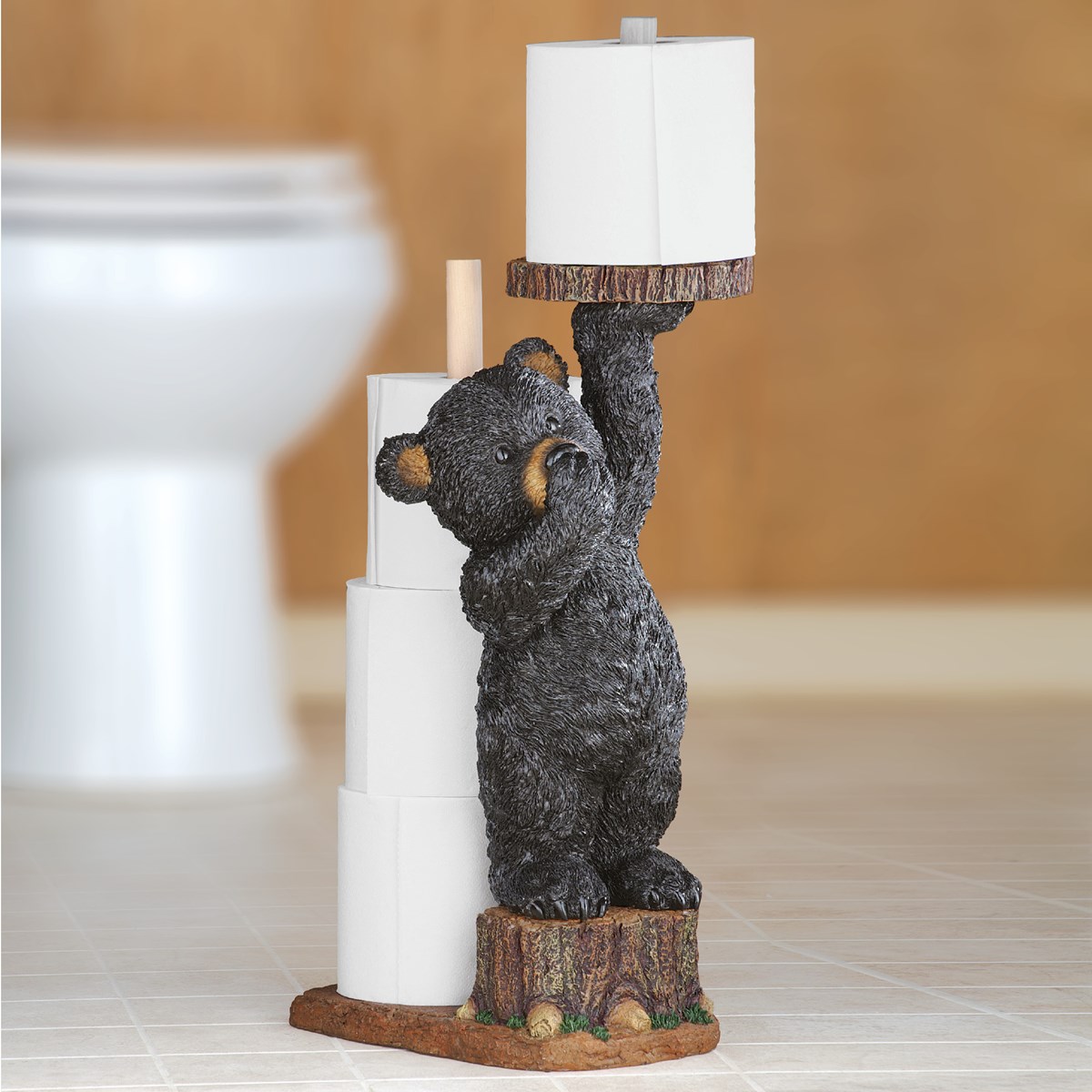 Northwoods Bear Toilet Paper Holder Collections Etc.