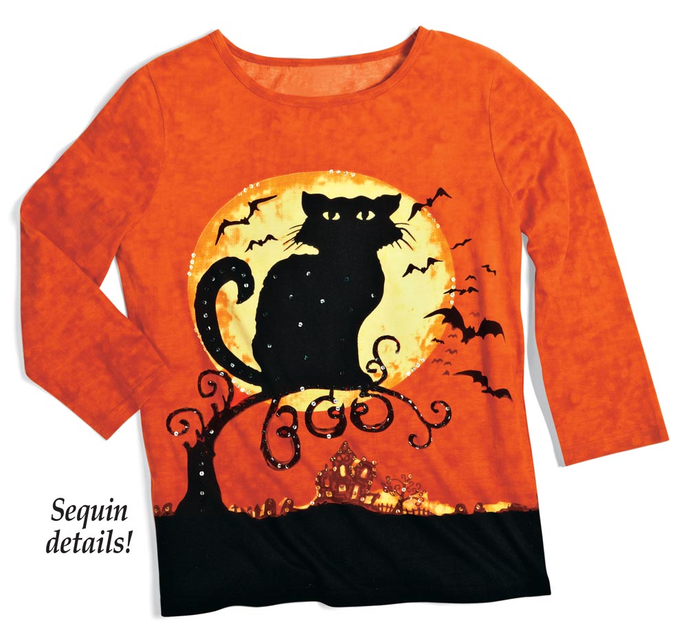 sequin halloween shirts