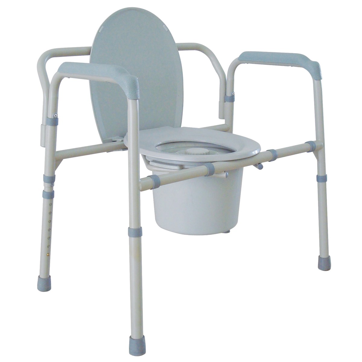 Bariatric Folding Commode Toilet Seat with Rails Collections Etc.