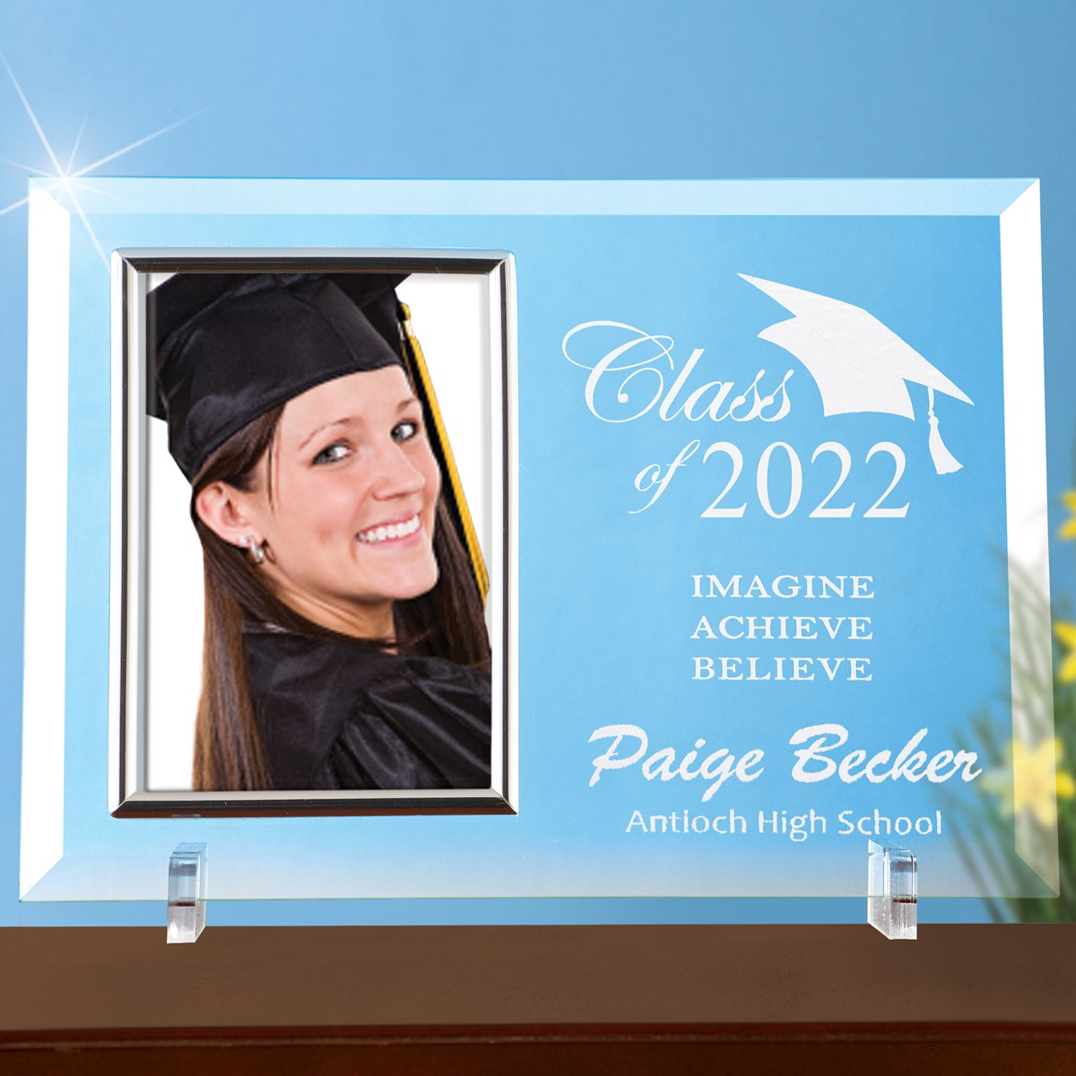 Personalized Class of 2022 Glass Graduation Frame Collections Etc.
